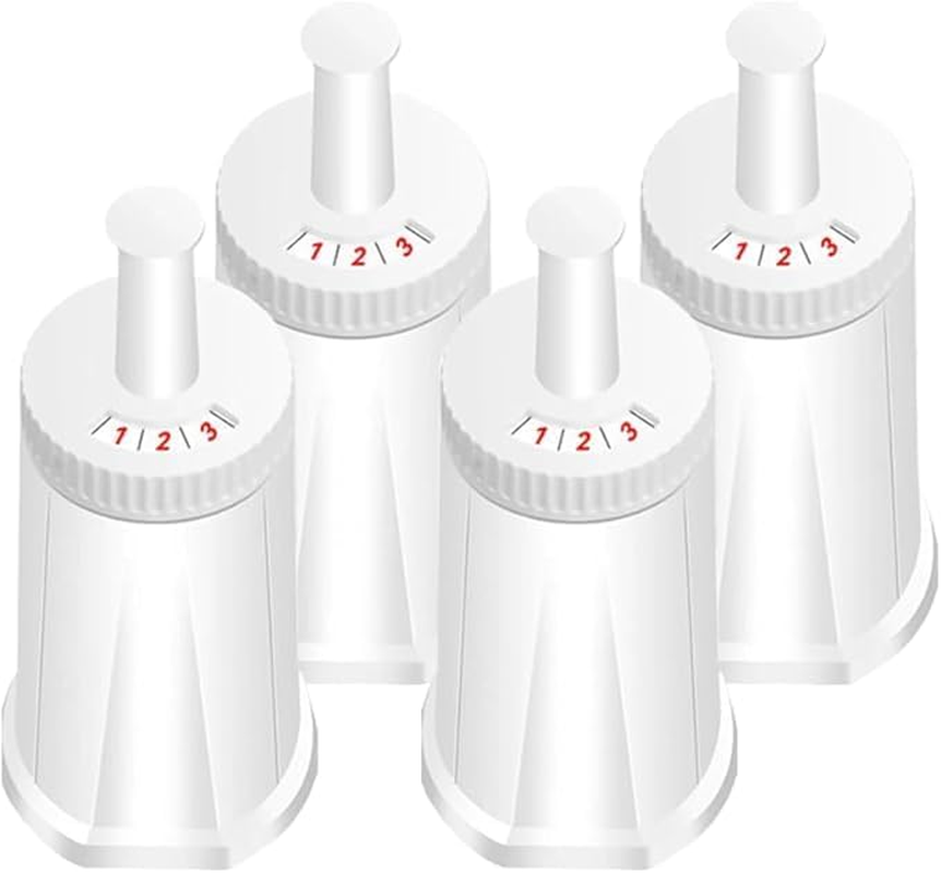 4 Pack Replacement Water Filter for Breville Barista Touch BES880, Barista Pro BES878, Oracle BES980/990, Dual Boiler BES920 & Bambino | BES008WHT0NUC1 | Reduces Limescale, Enhances Coffee Taste (4) image number 1