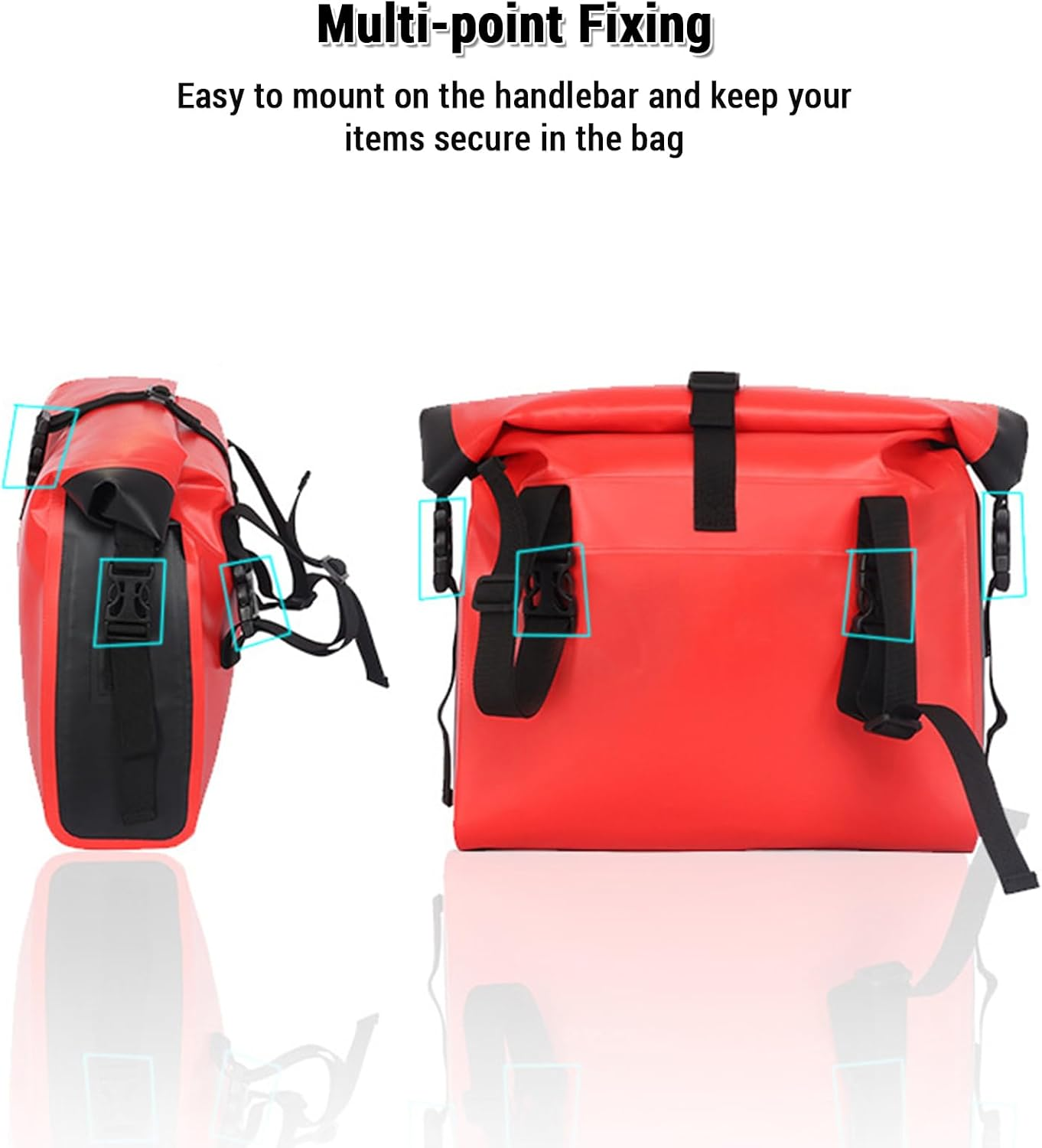 Bicycle Handlebar Bag Waterproof PVC Handlebar Bag for Electric Bike Scooter image number 1