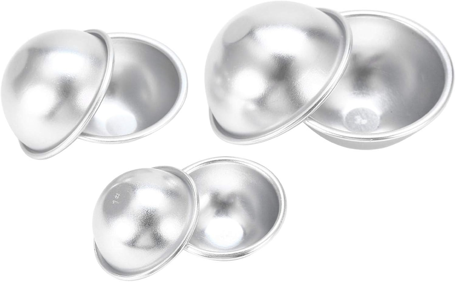 Bath Bomb Molds Kit, Metal Making Packaging Hand Made Spoons Gift Bags Mini Heat Sealer Supplies Easy Wash Demould for Crafting Your Own Spa Fizzies(Set 7) image number 3