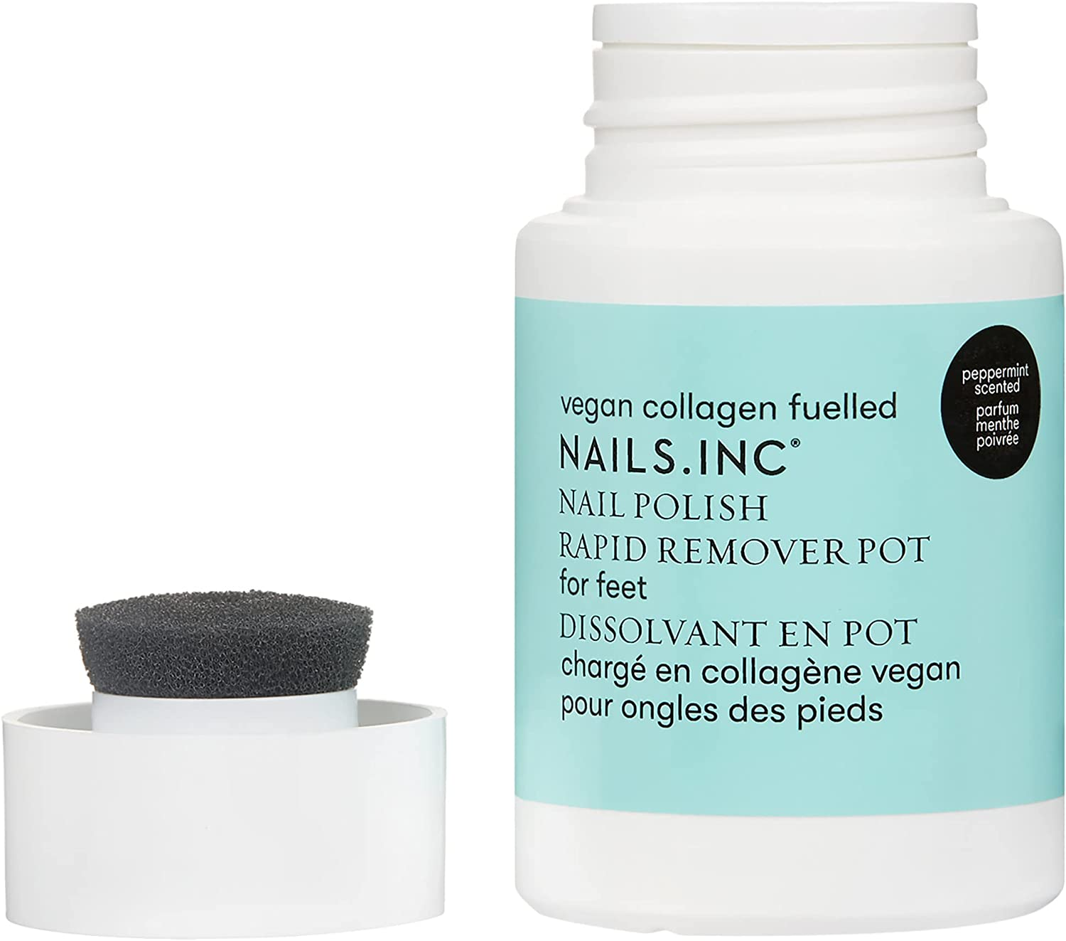 Nails INC Nail Polish Remover Pot Powered by Collagen, 60Ml