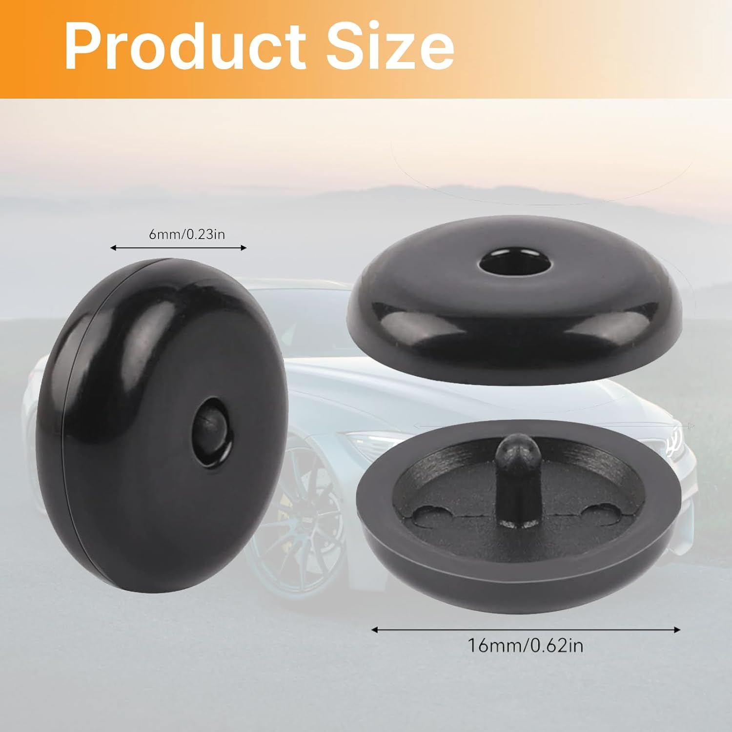 15 Sets Universal Fit Seatbelt Stopper Kit, Seat Belt Button Stop, Plastic Seatbelt Buckle Stopper Button Prevent Safety Belt Clip Buckle from Sliding Down image number 6
