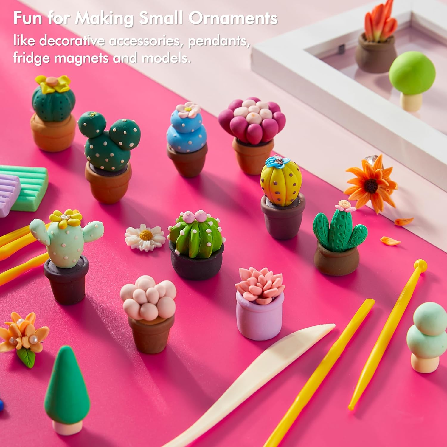 Shuttle Art Polymer Clay, 82 Colours Oven Bake Modeling Clay, Creative Clay Kit with 19 Clay Tools and 16 Kinds of Accessories, Non-Toxic, Non-Sticky, Ideal DIY Art Craft Clay for Kids Adults image number 3