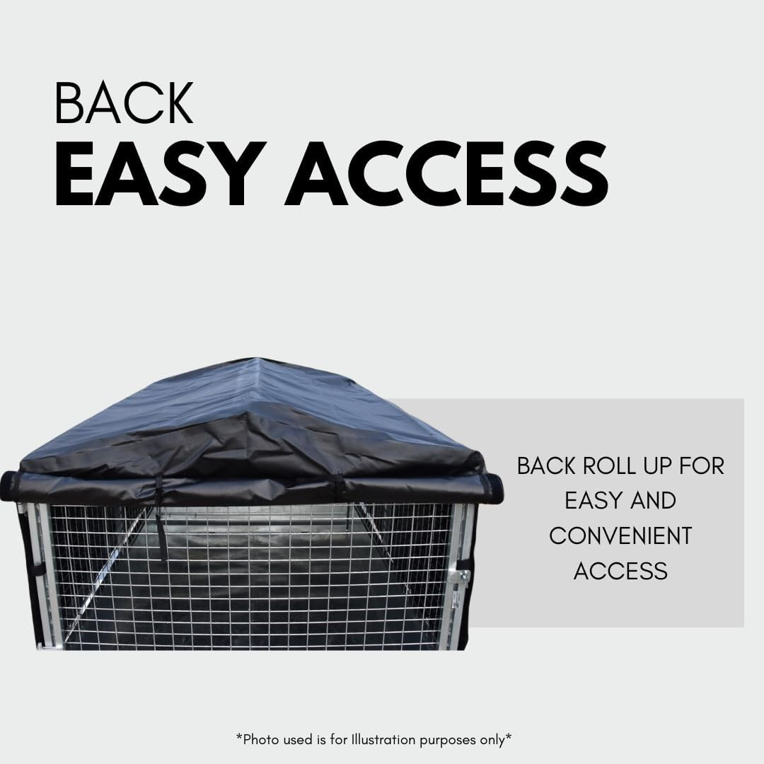 Trailer Cage Cover 7X5X3 - High Quality Weatherproof & Durable image number 4