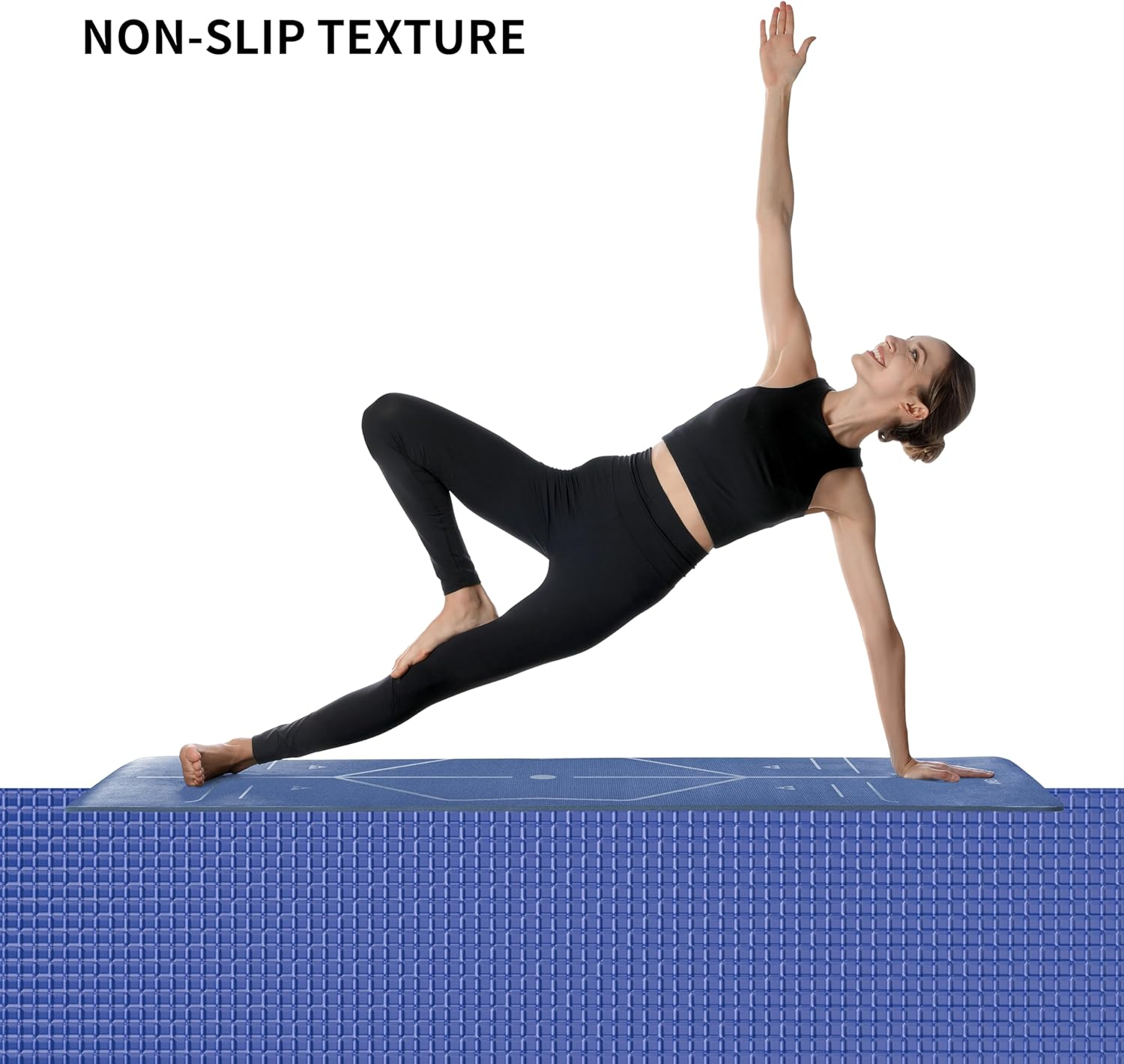 PROIRON Yoga Mat Patented Alignment System Exercise Mat Non Slip Pilates Mat for All Types of Yoga, Pilates & Floor Workouts with Carrying Bag (1730 X 610 X 4Mm)