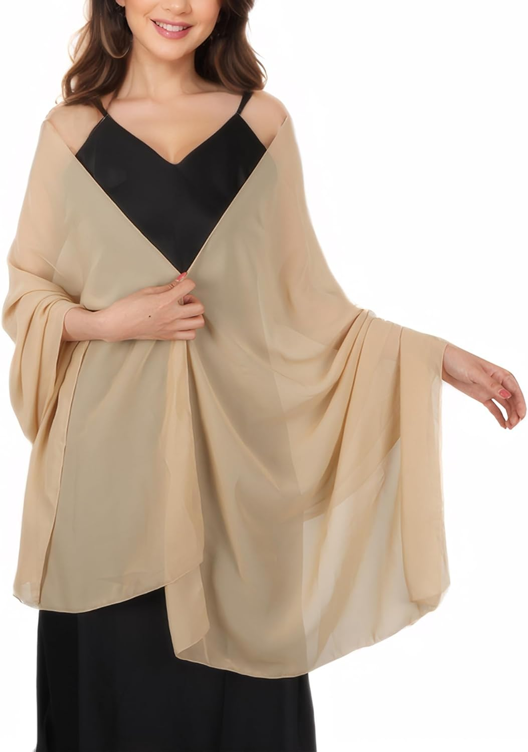 Pashmina Shawls and Wraps - Chiffon Shawl Wedding Evening Scarf for Women