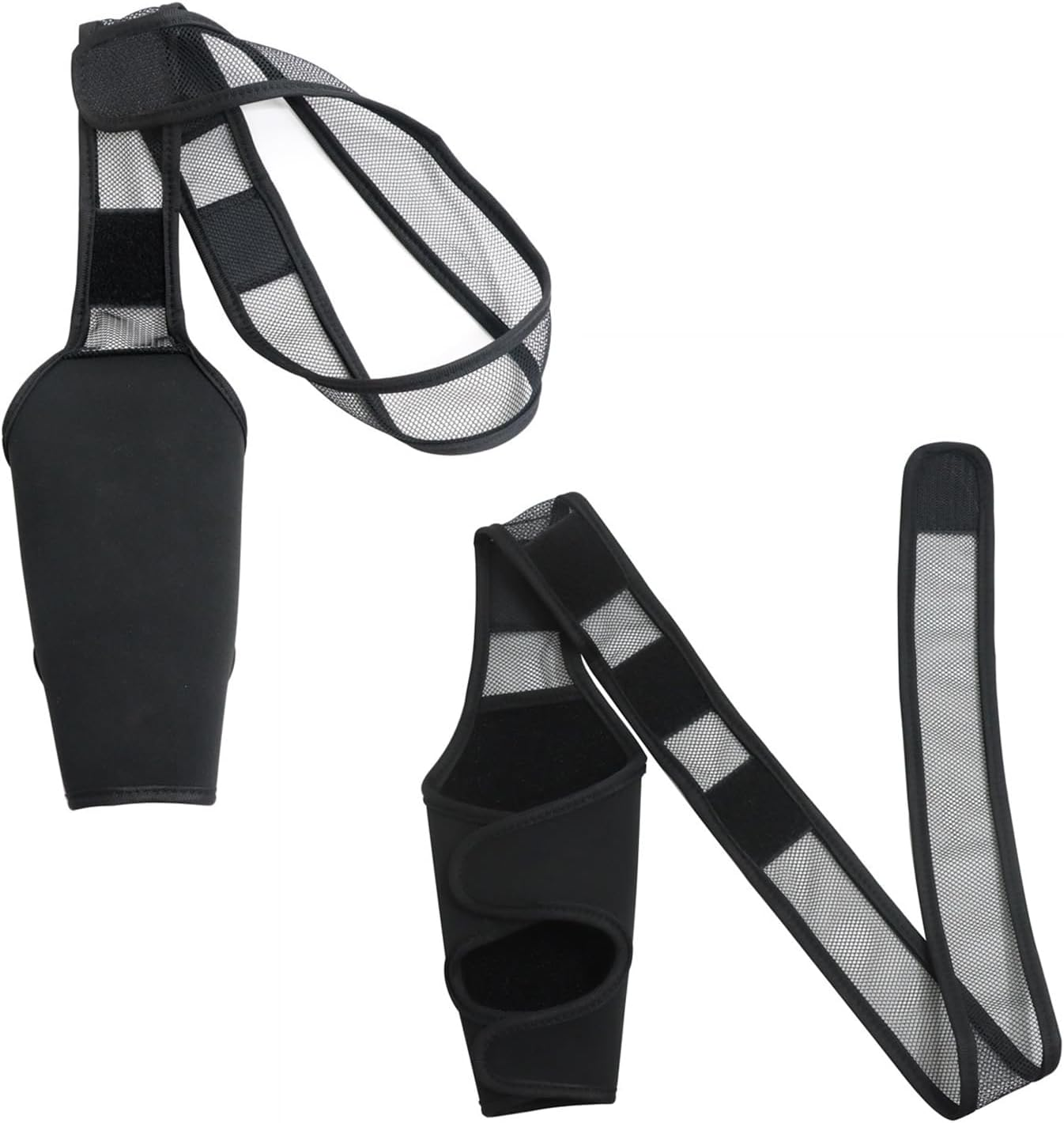 CROCHEN Dog Knee Brace after Surgery Wear and Protect Hip Thigh Wound Pet Thigh Support Protective Sleeve Leg Brace for Small Medium Large Dog (Black,Large) image number 3