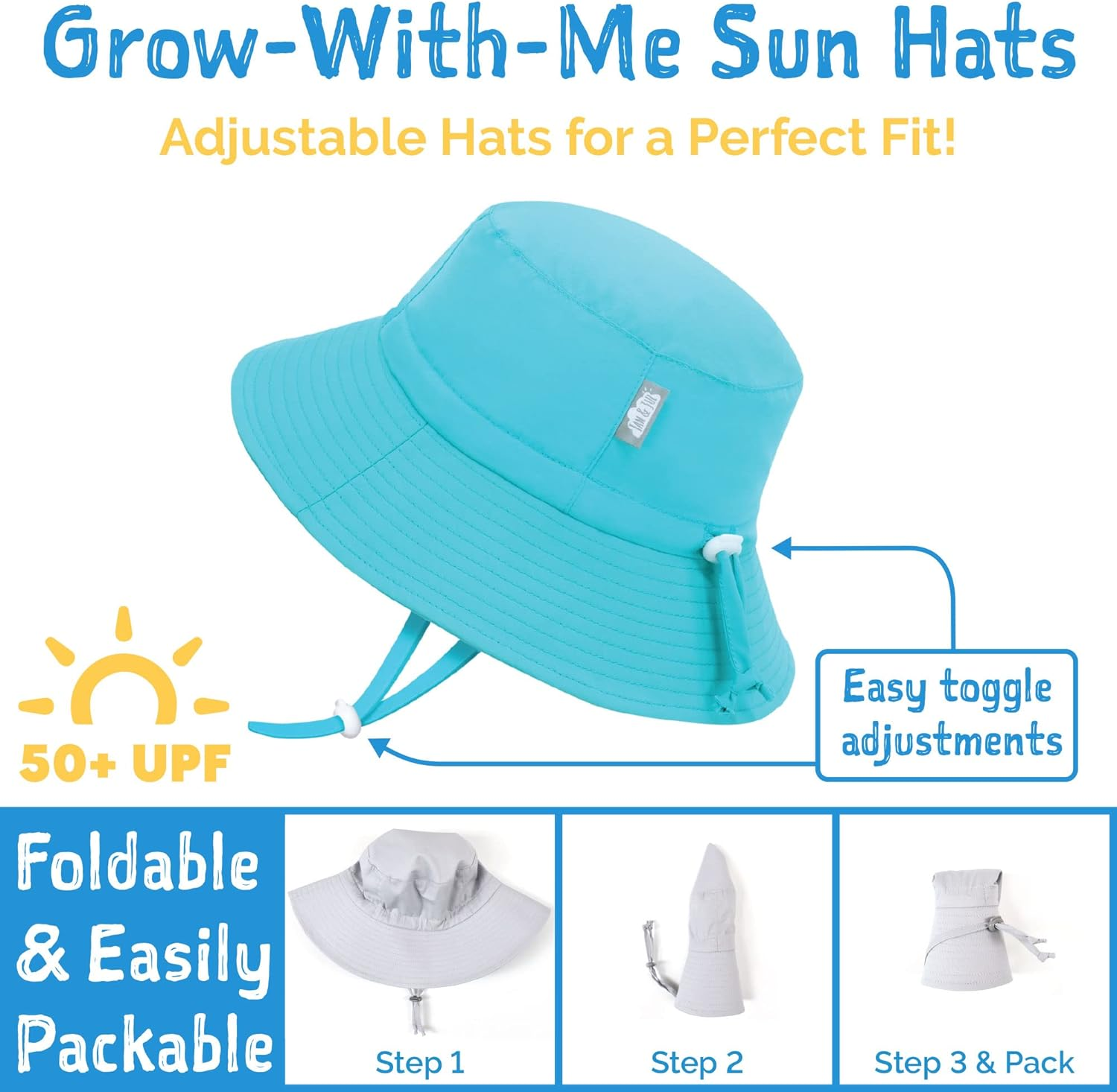 JAN & JUL Summer Adjustable Swim Sun-Hat image number 6
