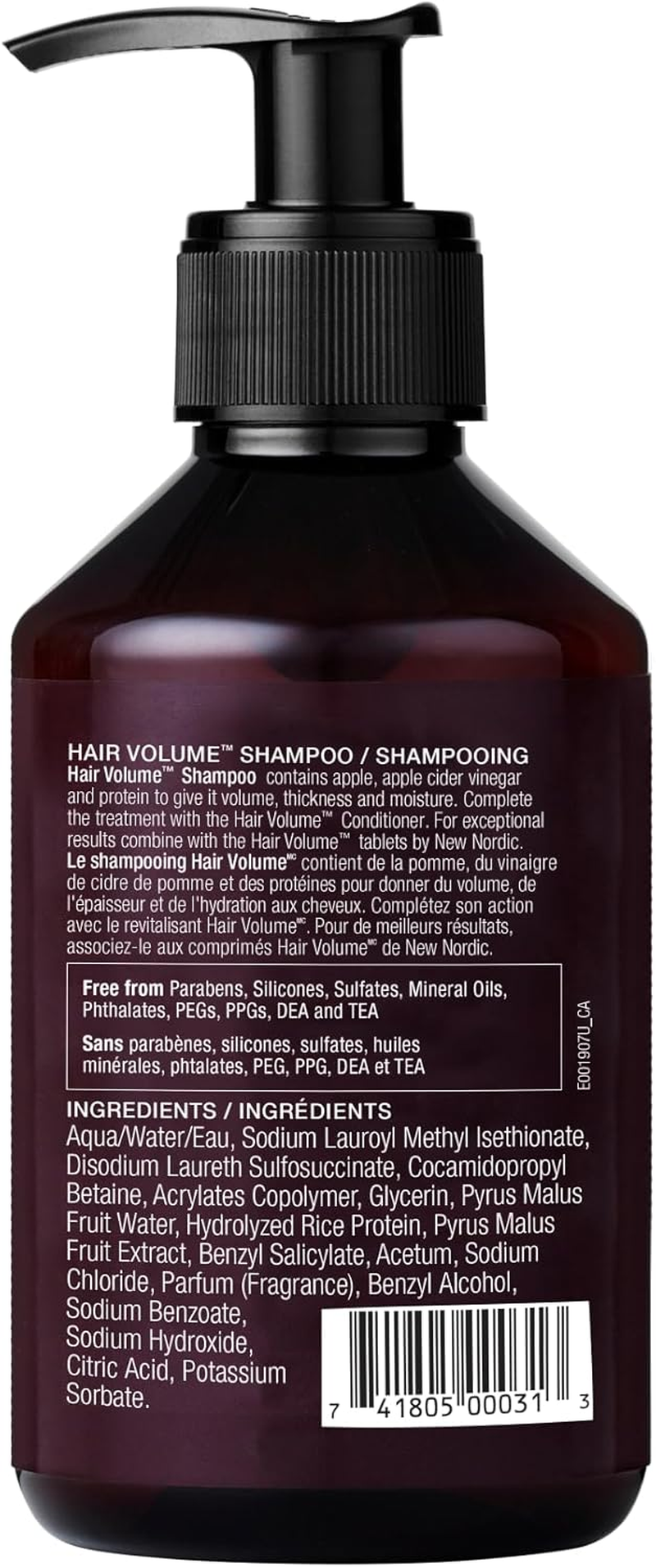 New Nordic Hair Volume Hair Shampoo 250 Ml