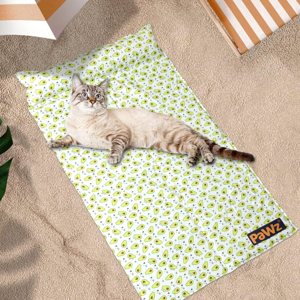 Pawz Pet Cooling Mat Cat Dog Gel Non-Toxic Bed Pillow Sofa Self-Cool Summer S, Self-Cooling Mat, Comfortable Pillow, Premium PVC Fabric, Double Stitched Edges, Hassle-Free Cleaning image number 2