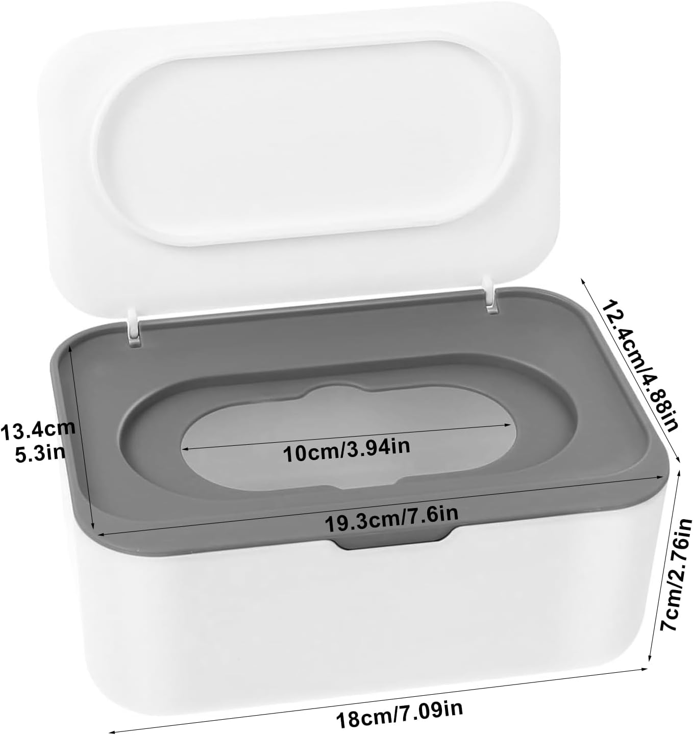 Wipes Dispenser, Wipes Case for Adult, Refillable Wipe Container Keeps Fresh, Easy Open and Close image number 6