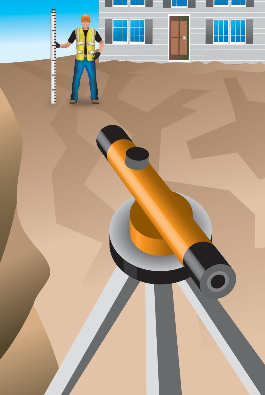 Johnson Level & Tool 40-6900 22X Builder'S Level, Orange, 1 Level image number 2