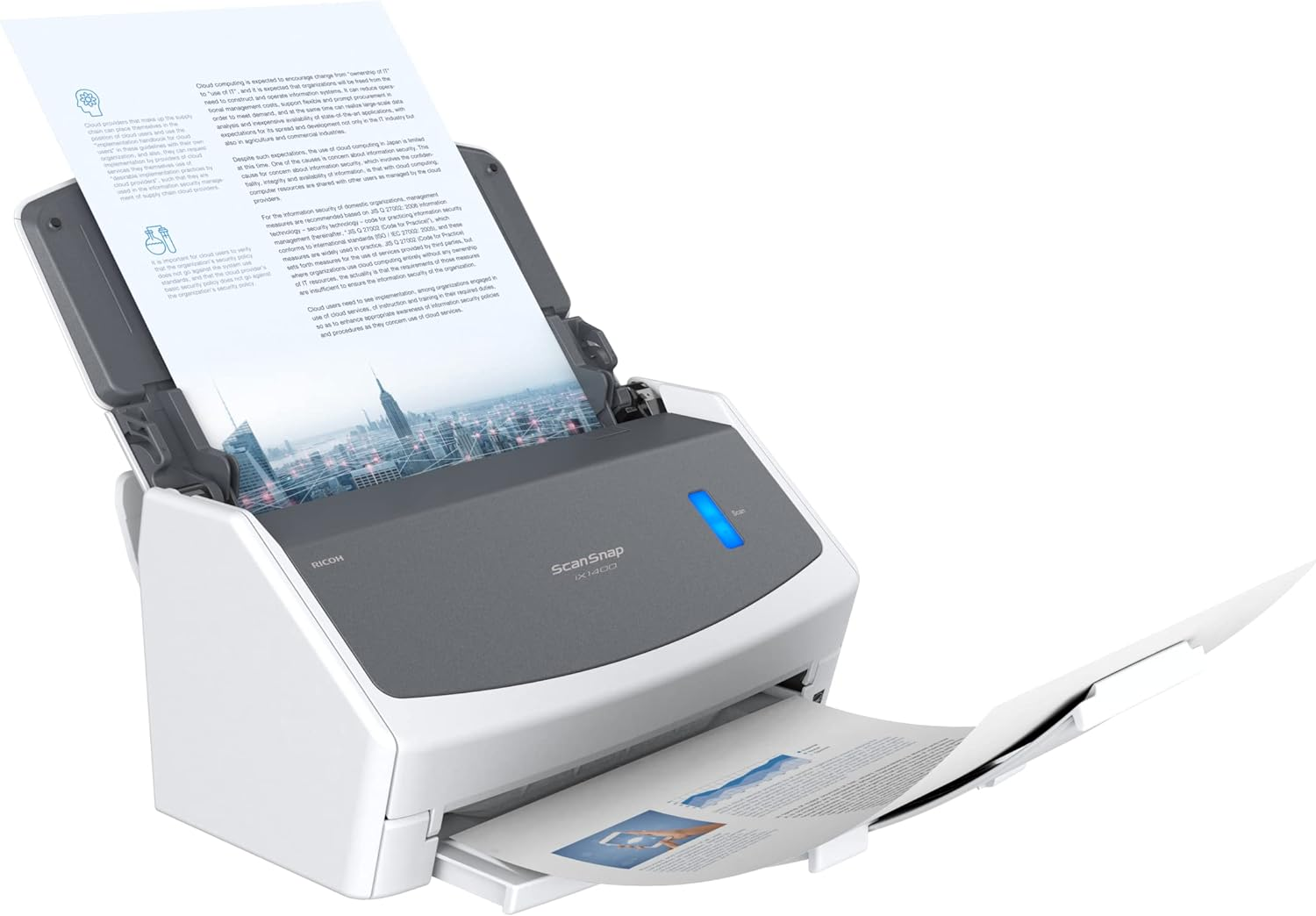 Fujitsu Scansnap I X 1400 A4 Duplex Document Scanner image number 3