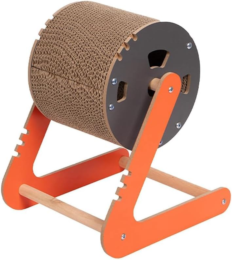 Cat Scratching Board Scratching Ball Toy Cat Scratch Post Rotating Cat Wheel Toy for Kitty Small Animals Kitten Exercise image number 1