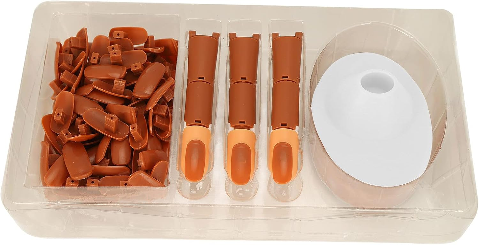 Finger Mannequin, Nail Art Practice Finger False Nail Tips Durability Softness for Nail Artists for Nail Salon(White) image number 4