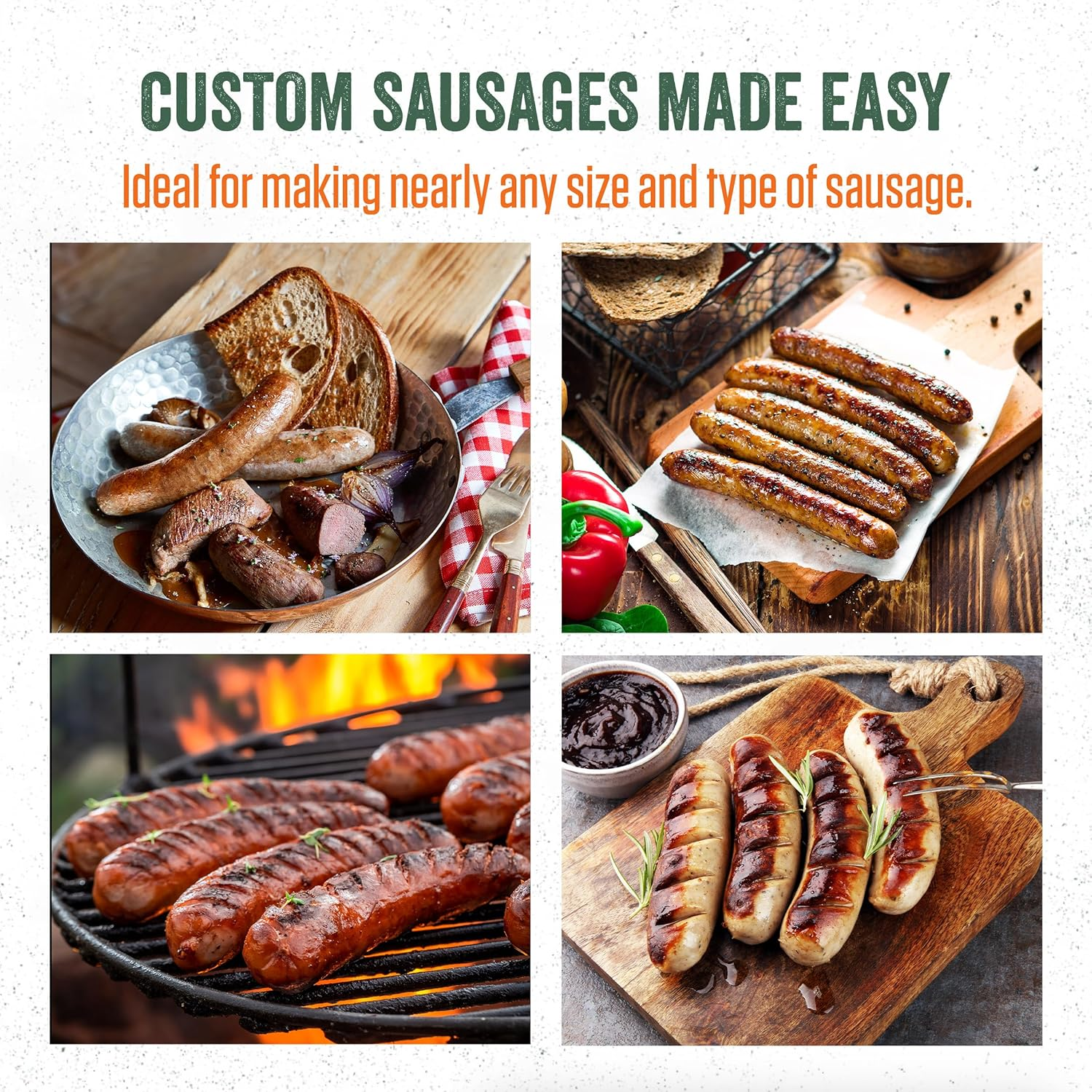 LEM Products Mighty Bite Vertical Stainless Steel 5 Pound Capacity Sausage Stuffer with Plastic Stuffing Tubes image number 3