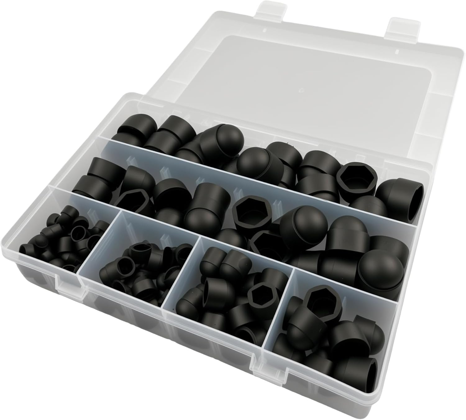 EFGTEK 143 Pcs Plastic Bolt Caps,Hex Head Dome Bolt Covers,Screw Caps Covers,Hexagonal Screw Bolts Cover Protection Caps for Matching, M4 M5 M6 M8 M10 M12 image number 2