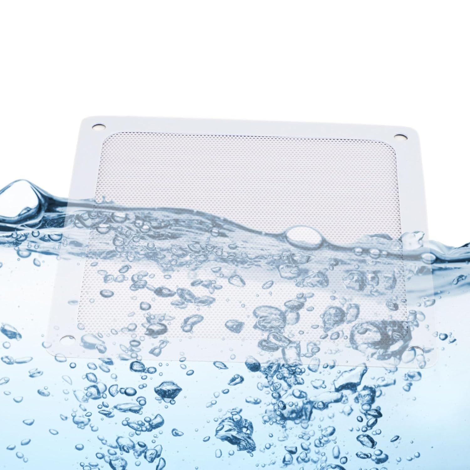 PC Fan Dust Filter, Protective Fine Mesh 5.51X5.51In Magnetic Frame Computer Fan Filter Grills for PC Case Fan for Chicken Coop Vent (White) image number 3