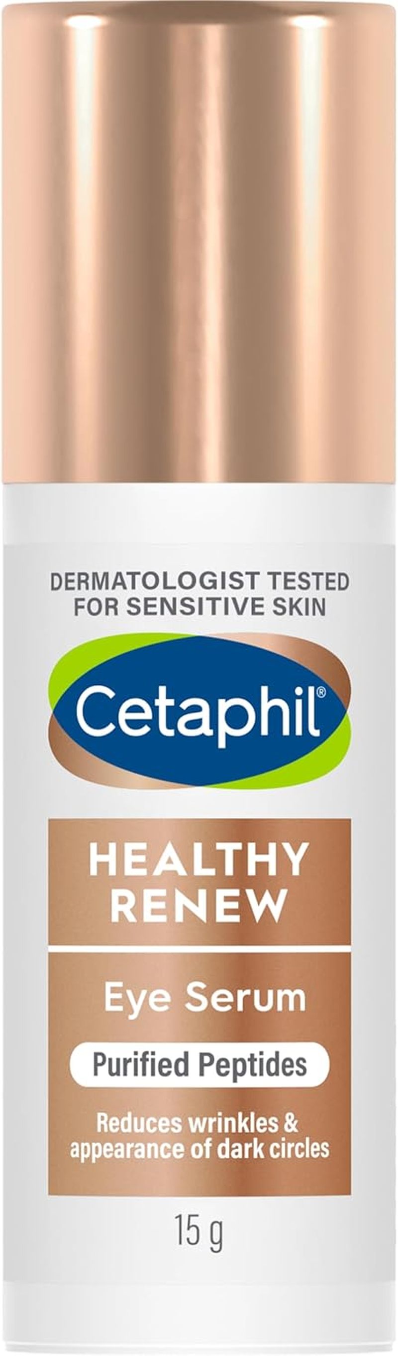 Cetaphil Healthy Renew Eye Serum 15G. anti Aging Retinol Alternative with Purified Peptides. Contains Niacinamide (Vitamin B3) and Panthenol (B5). Targets Appearance of Dark Circles and Fine Lines. Dermatologist Tested image number 1