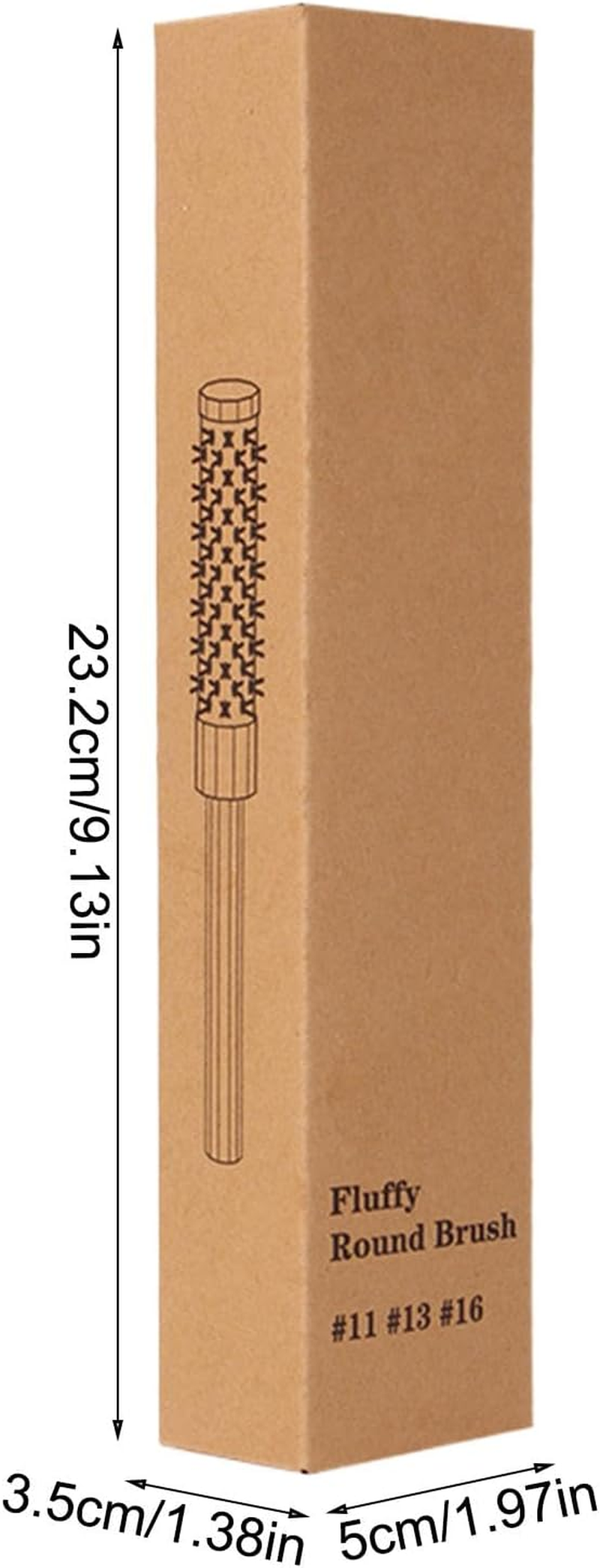 Tuxuseo Hairstyle Brush, round Brush for Blow Drying, Styling Roller Comb, round Moustache, Professional Rolling Brush, Rollling Comb for Bangs, Beard, Thin Short Hair image number 5