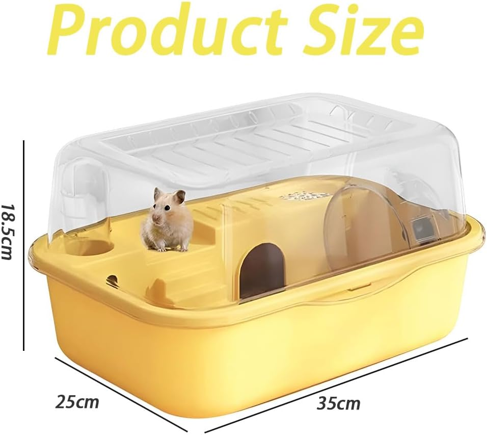 Hamster Cages,Large Space Pet House,Transparent Hamster Habitat,Hamster Playing House,Pet Living House,Detachable Hamster Cage,For Small Pets,Dwarf Hamsters image number 5