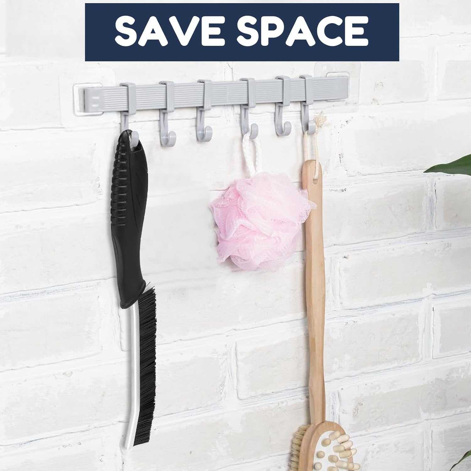 Heavy-Duty Crevice Cleaning Brush - Multi-Surface Hard Bristle Scrubber for Bathroom, Kitchen, Car, Grout & Tight Spaces, 25Cm Alloy Handle with Non-Slip Grip image number 4