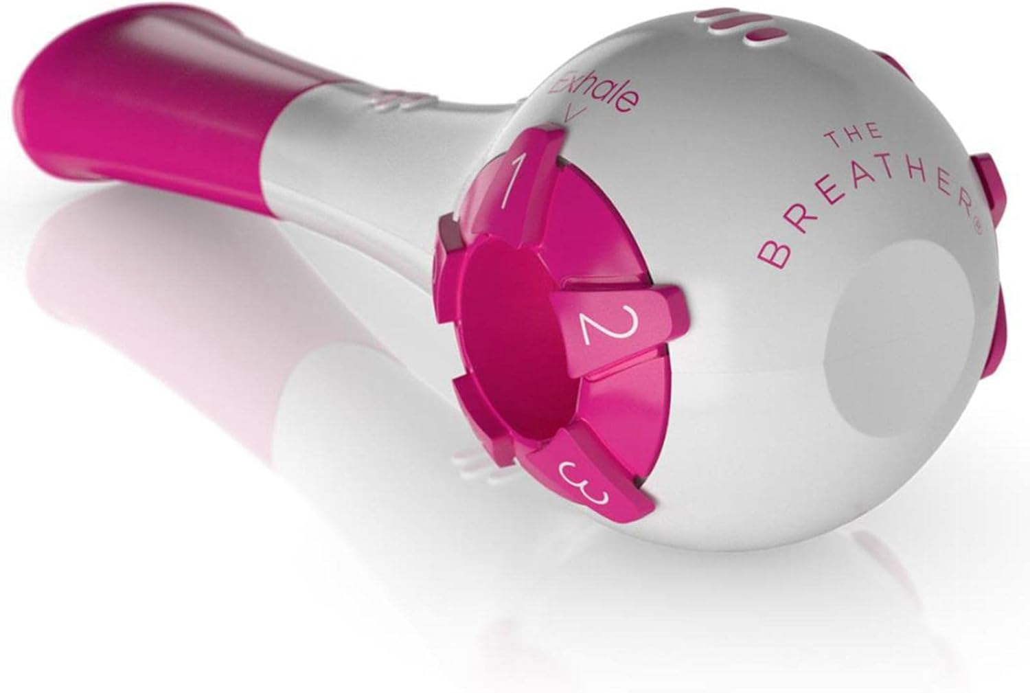 Lung Exercise Device Exerciser Natural Breathing Trainer Adjustable Red 13 X 5 X 5 Cm image number 6