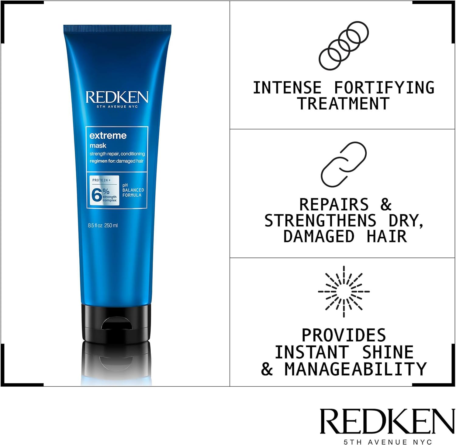 Redken Extreme Hair Treatment Mask 250 Ml image number 3