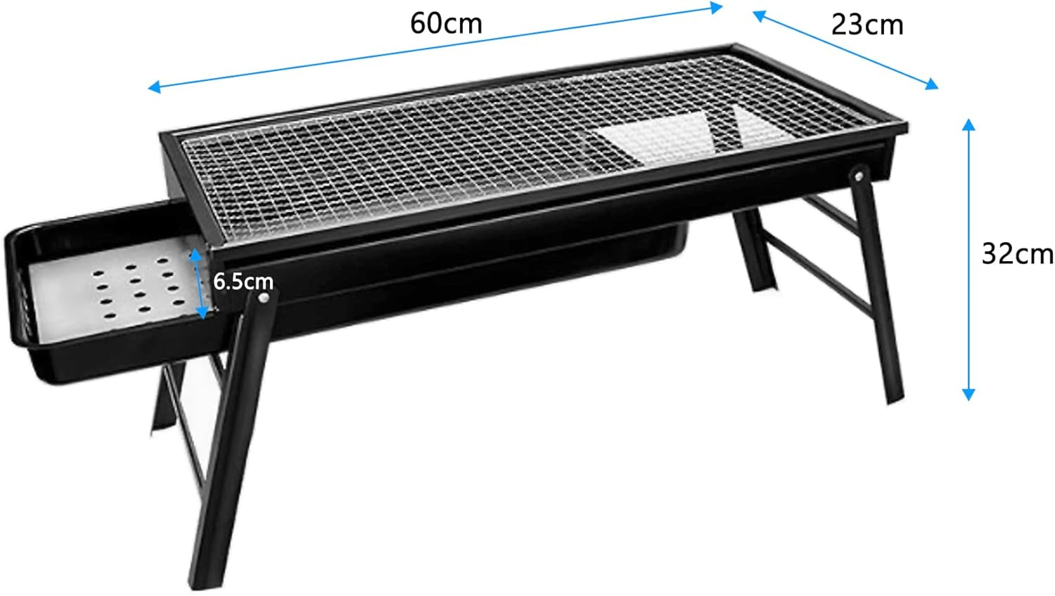 Foldable Portable BBQ Charcoal Grill Barbecue Hibachi Picnic Hiking Party Festival Camping image number 2