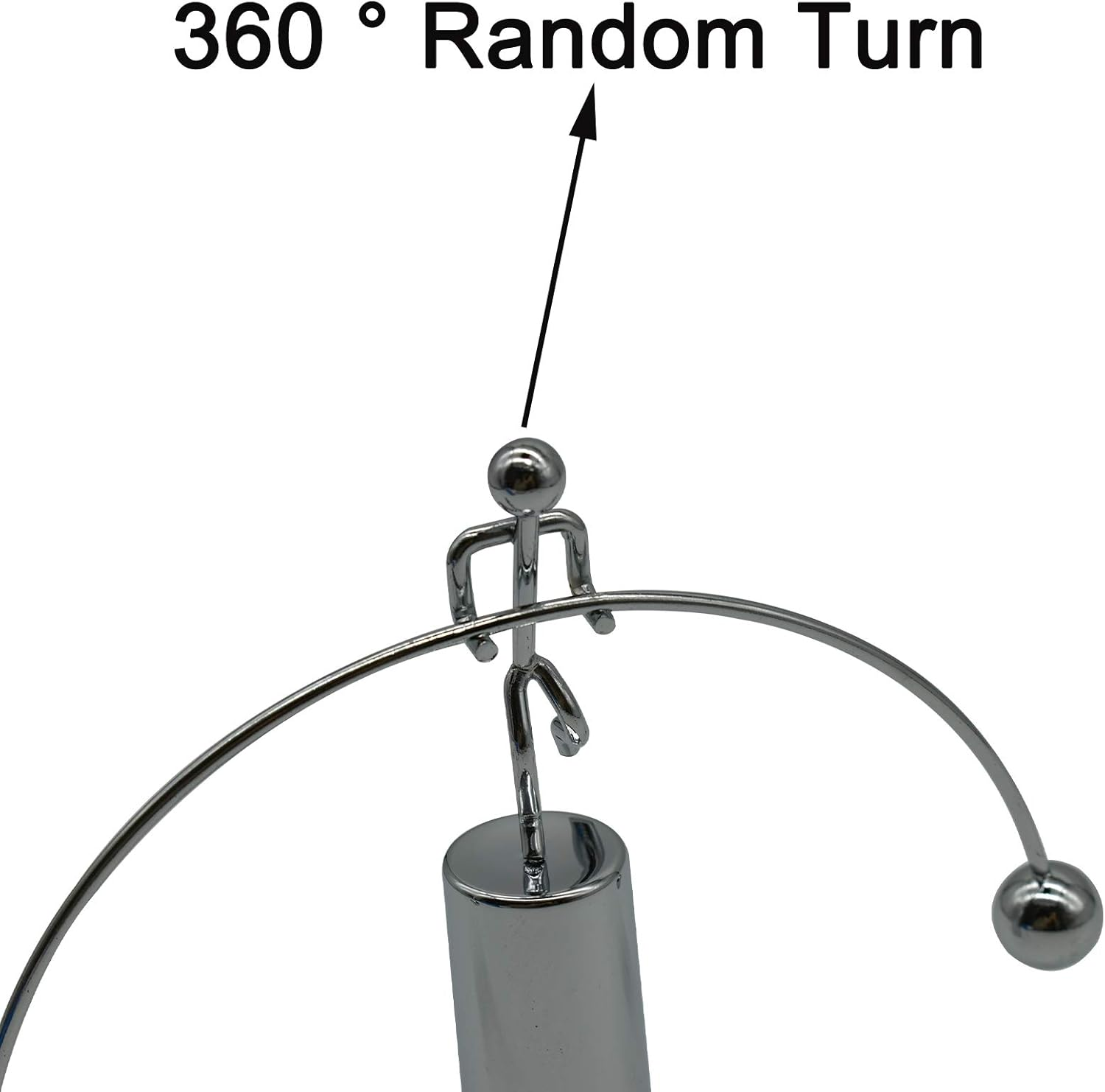 Maydahui Balance Physics Toy Desk Kinetic Weightlifter Toys Steel Man Decompressive Science for Home Office School Art Decor