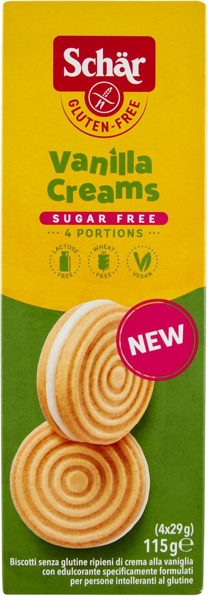 Schar Vanilla Creams 115G image number 1