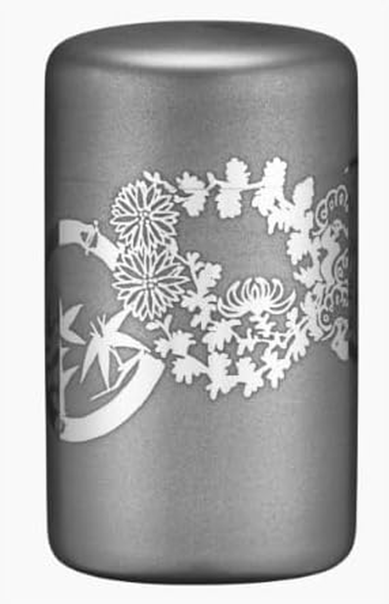 Osaka Naniwa Tin Tea Pot Hanamaru 3.5 Oz (100 G) image number 1