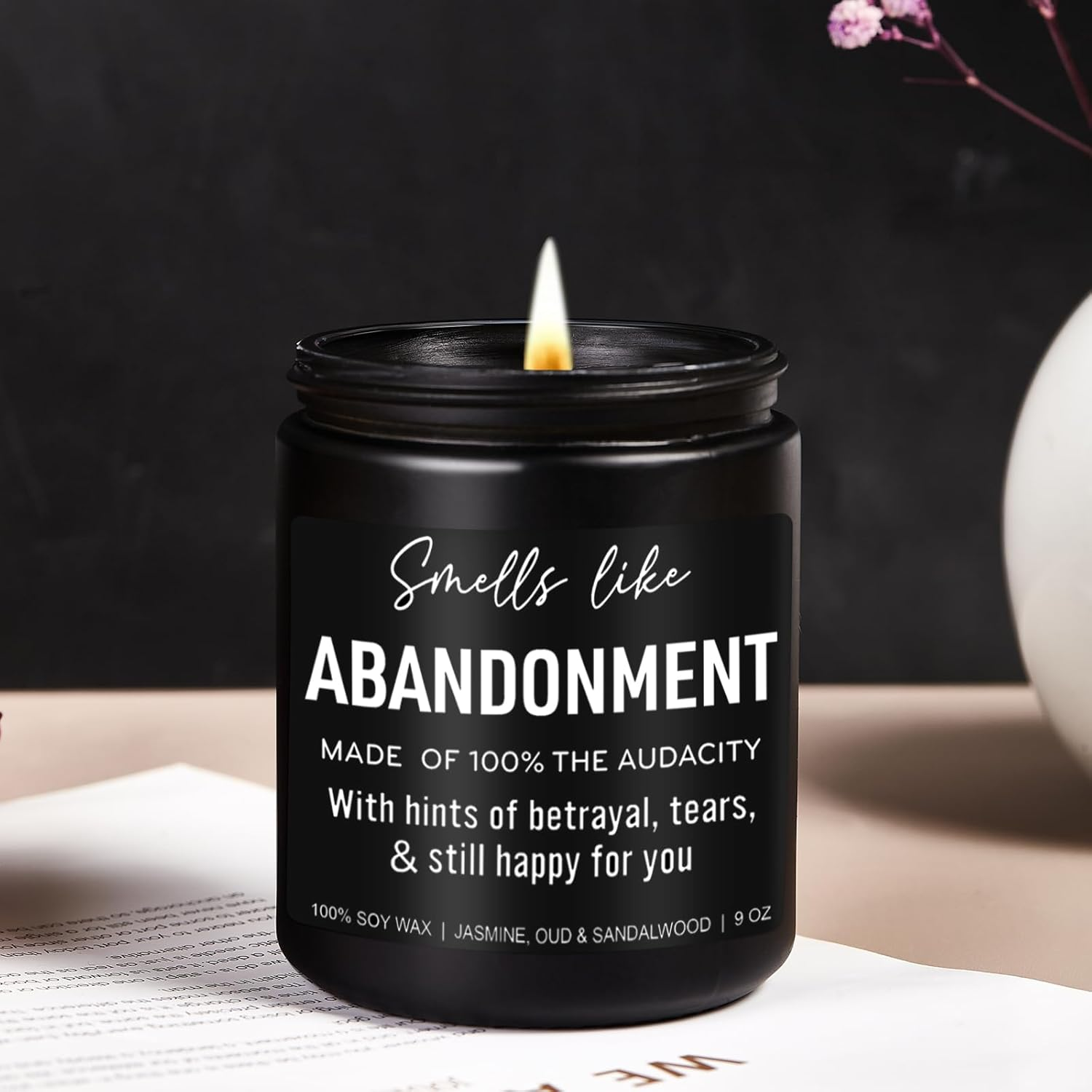 Younift Funny Scented Candle, Coworker Leaving Gifts for Women, Men - Going Away, Goodbye, Farewell Gifts for Coworkers, Friends, Boss, Work Bestie - Retirement, Moving Away Present Ideas - 9 Oz image number 6