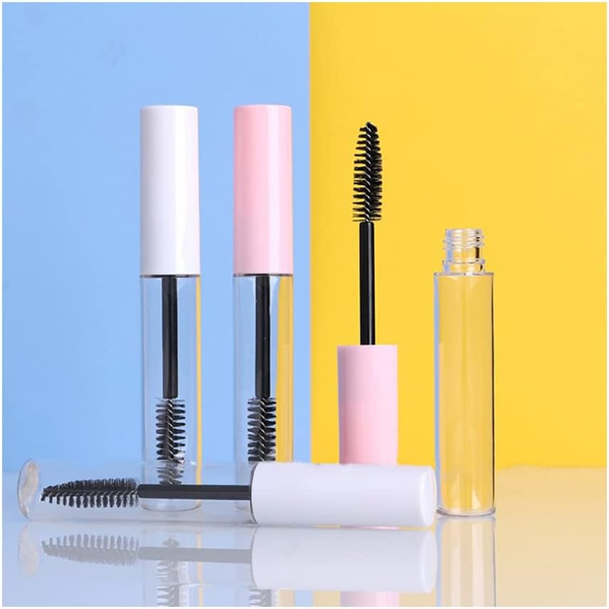 2PCS 10Ml Empty Mascara Tube with Eyelash Wand Refillable Cosmetics Containers,Bright Silver image number 6