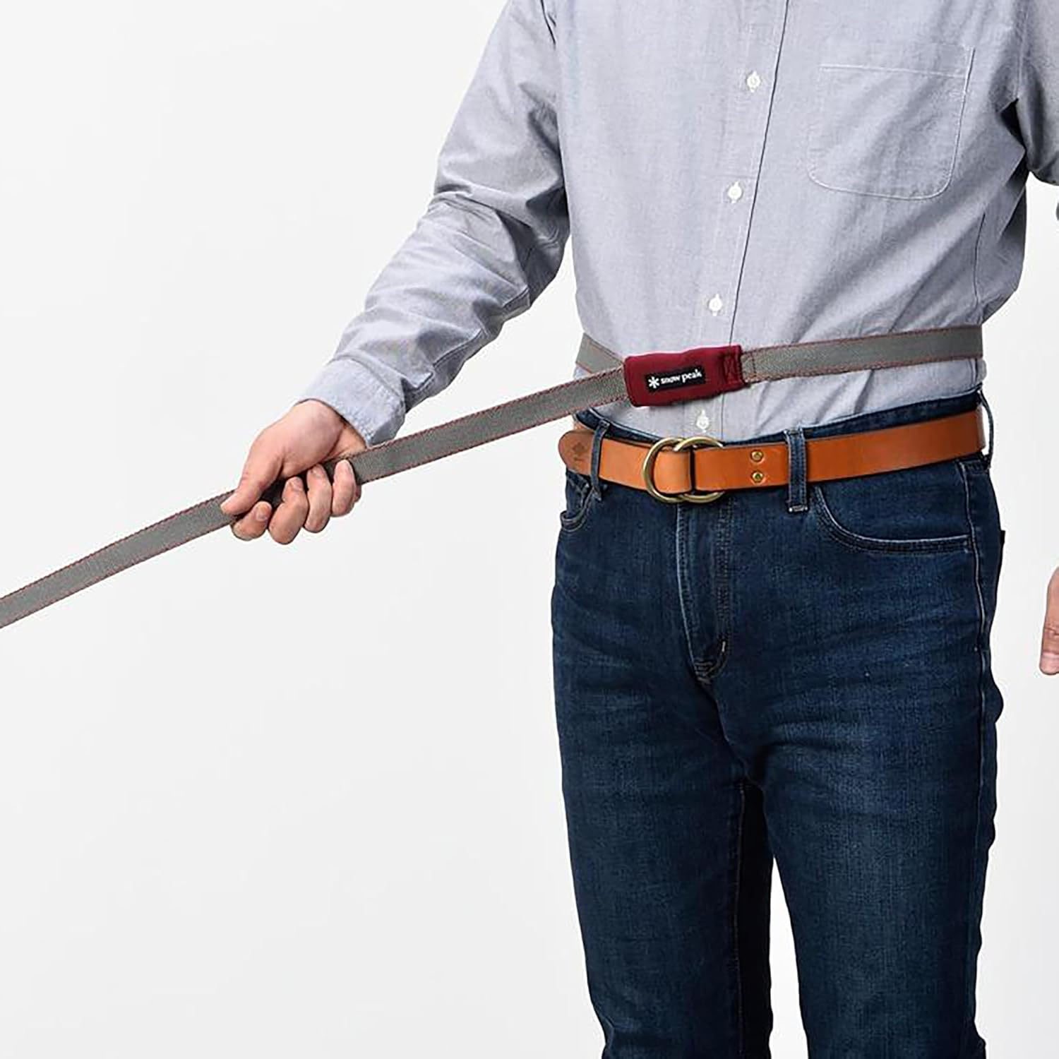 Snow Peak PT-064R Dog Pet SP Soft Leash, L image number 1