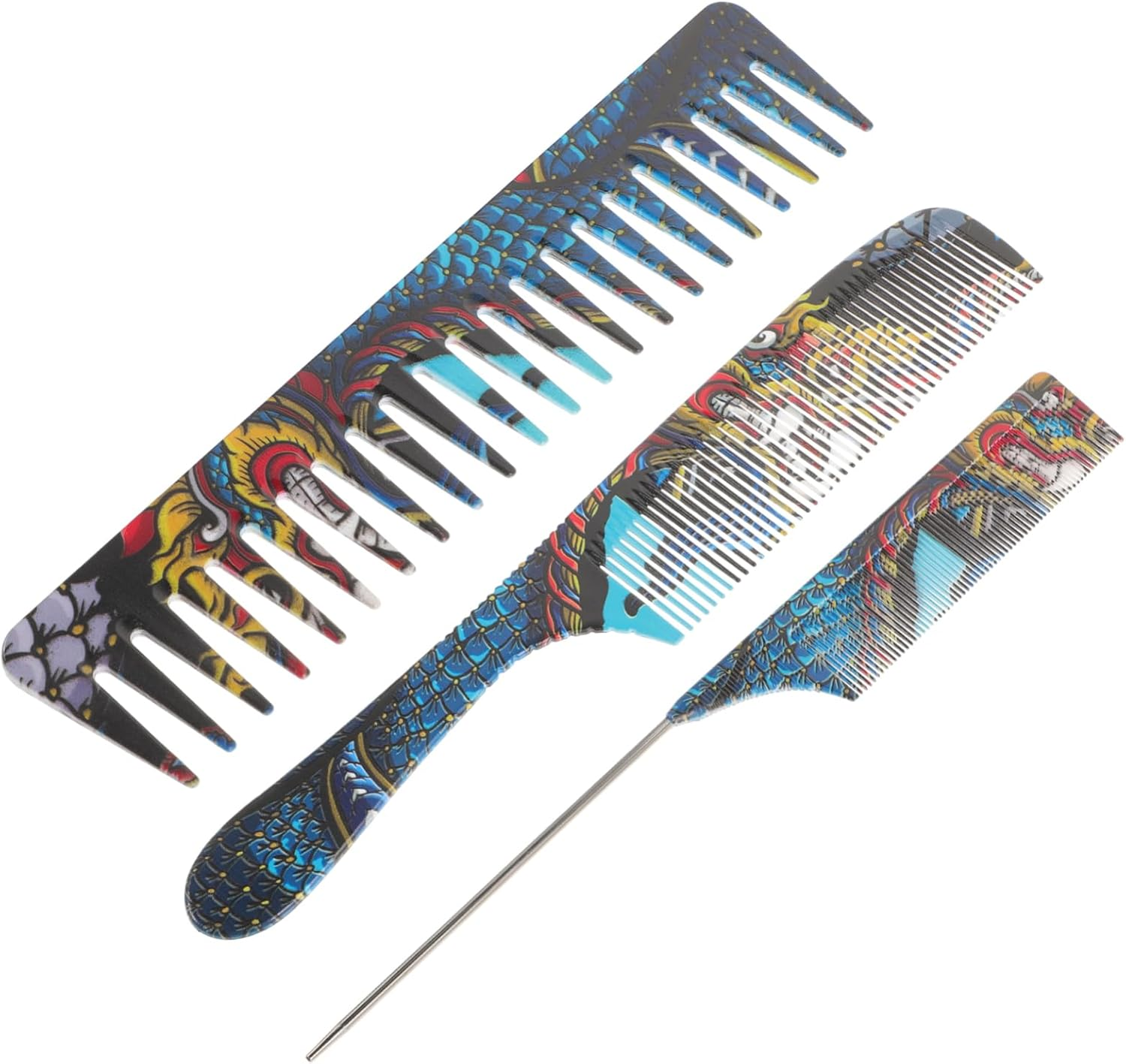 FOYTOKI Men'S Hair Tools Styling Comb Handles Multipurpose Wide Comb for Barbershop