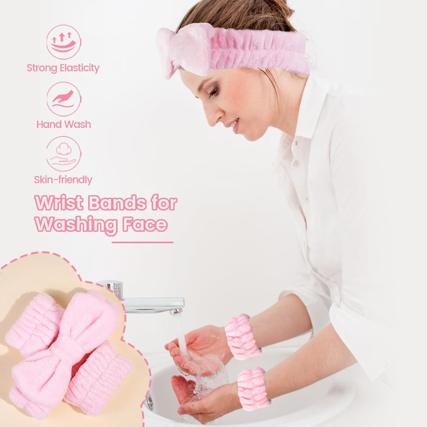 MAANGE Makeup Brush Set 42 Pcs Makeup Tool Set Premium Synthetic Foundation Powder Concealers Eye Shadows Blush Makeup Brushes (Pink, 42 Piece Set)