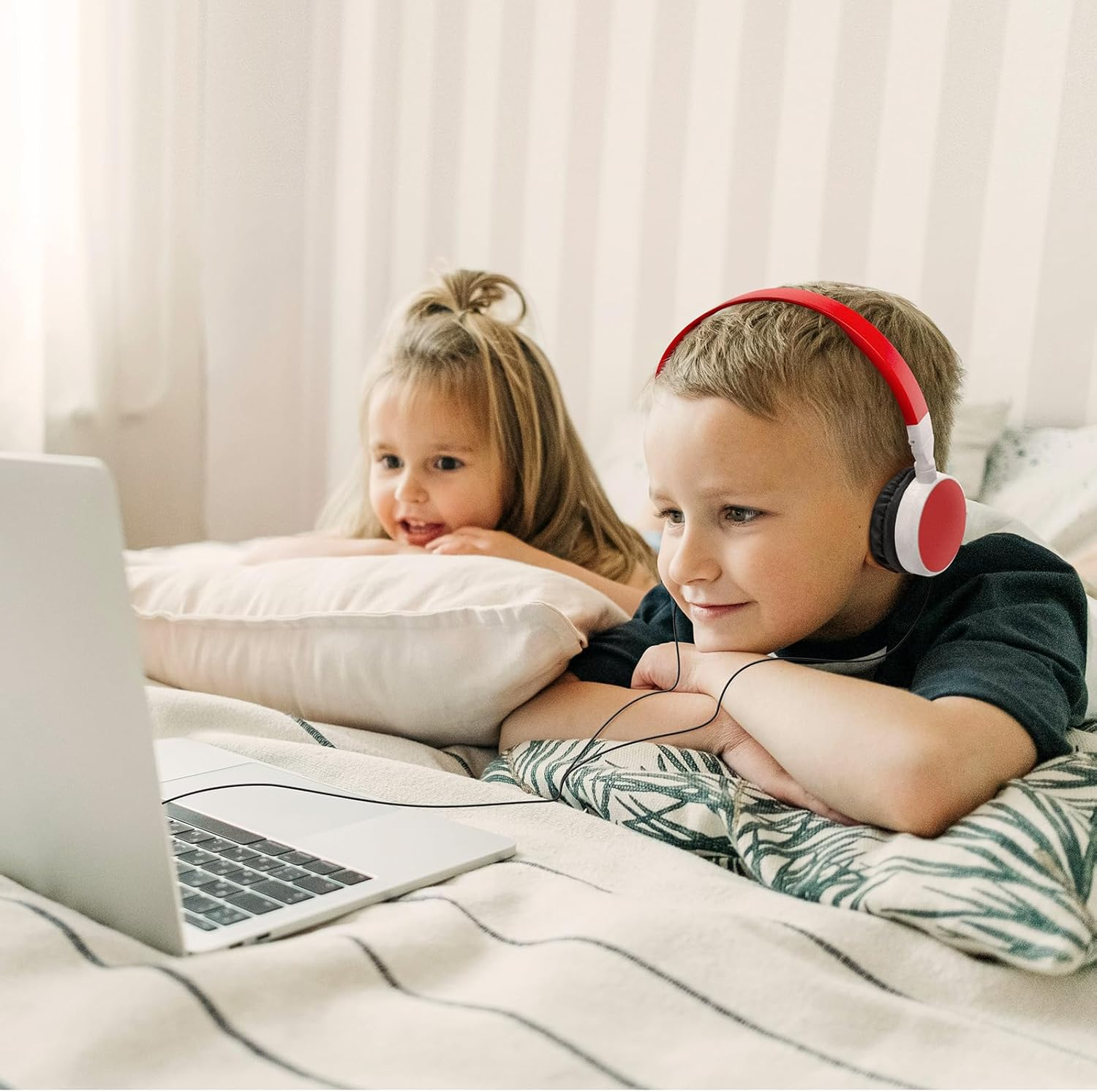 Geekria 12 Pack Wired Headphones for Classroom, Adjustable On-Ear Headphones, Kids Children Headset for Schools, Student, Libraries, Computer Lab, Testing Centers (Bulk Pack) image number 2