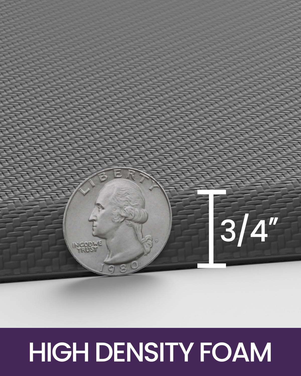 DEXI anti Fatigue Kitchen Mat, Stain Resistant, 1.8Cm Thick, Padded Cushioned Floor Comfort Mats for Home, Garage and Office Standing Desk, 51 X 99Cm, Grey image number 3