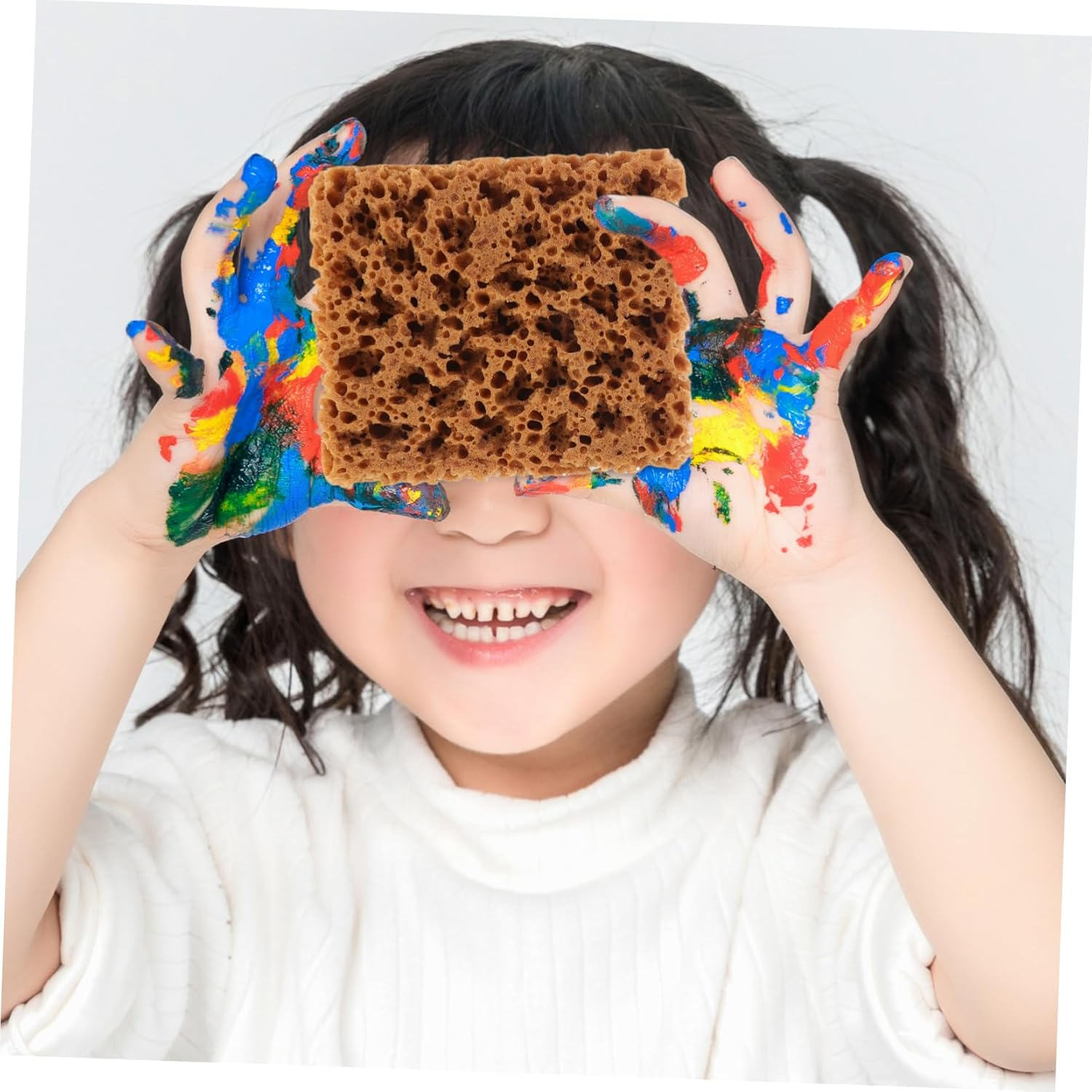 VICASKY Paint Brush Tools Natural Sea Sponge for Texture Painting Walls Furniture Crafts Artist Sponge Soft Bristles image number 5