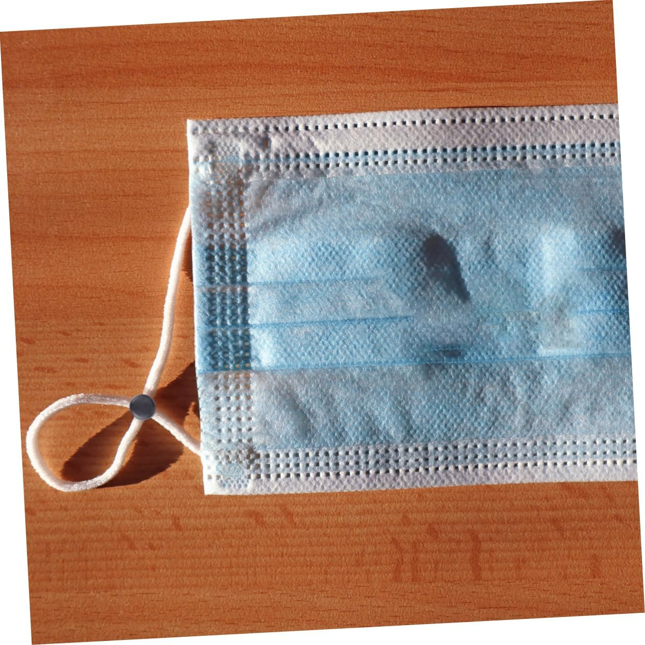 HEATSHAKING 500Pcs Mask Adjustment Buckle Strap String Tightener for Masks Lanyards image number 2