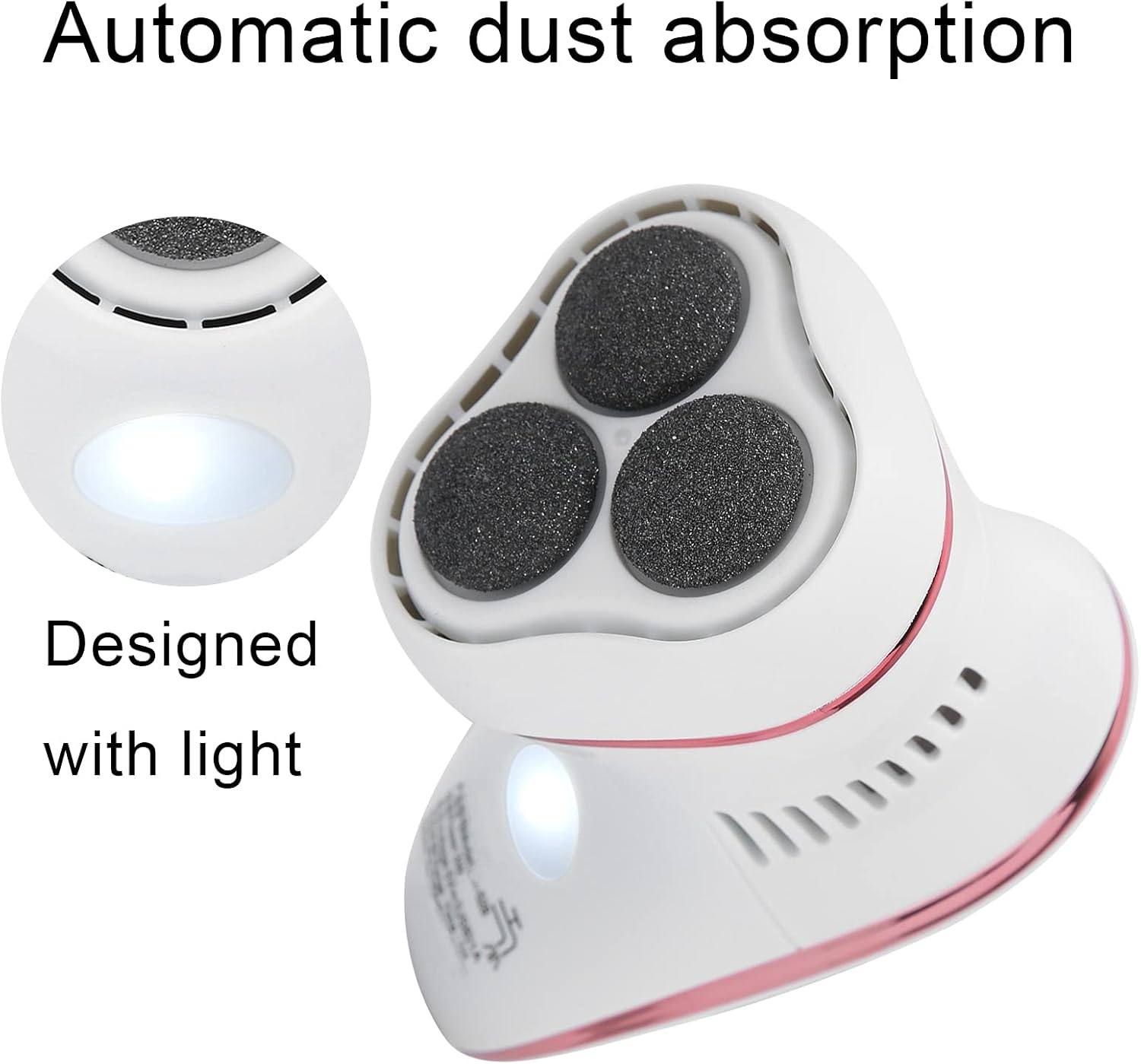 Electric Callus Remover, Vacuum Callus Remover for Dead Skin, Electric Foot Grinder, Exfoliating Foot, Callus Remover for Dead Skin, Pedicure Tools, Foot Care for Fer image number 2