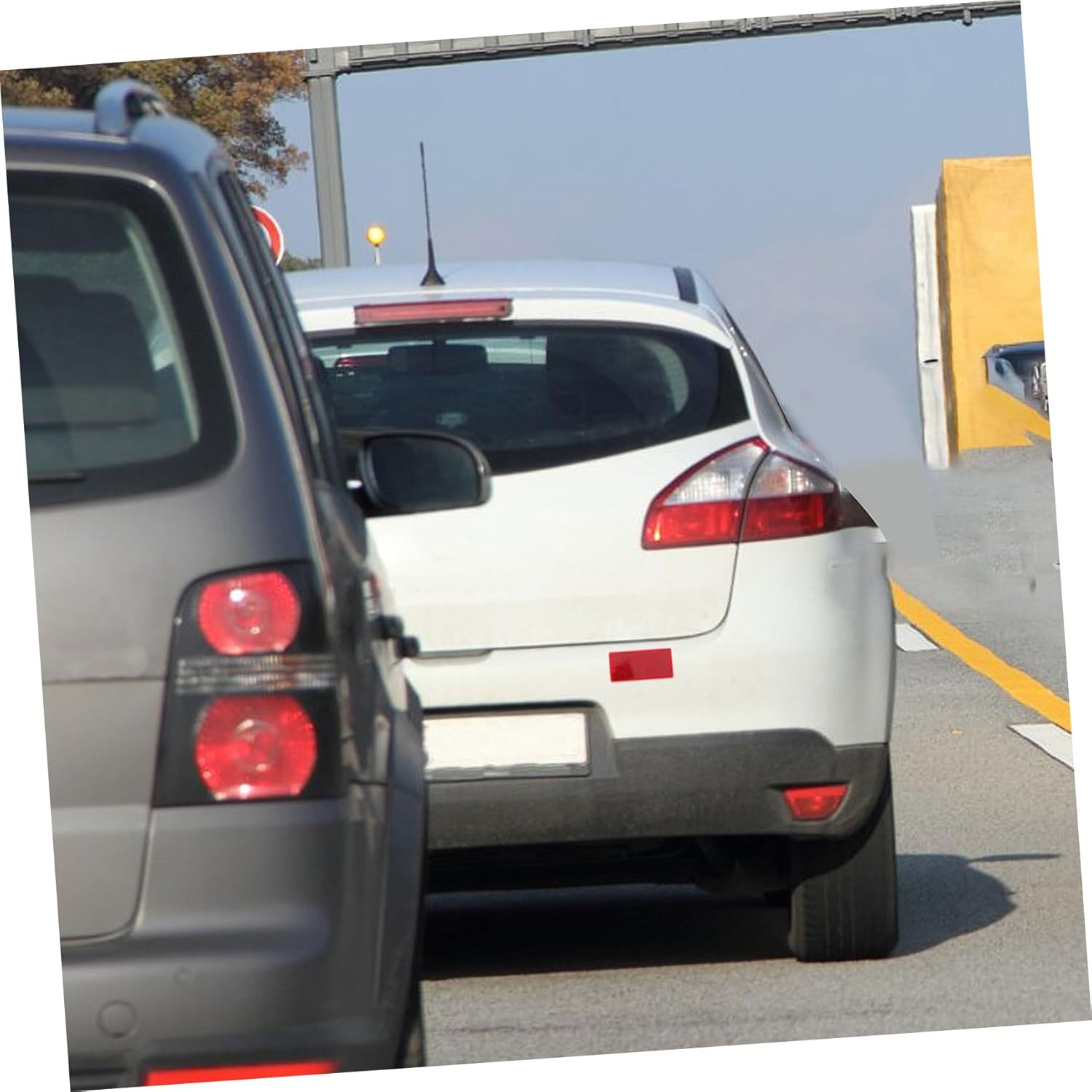 Rectangular Adhesive Reflector for Trucks and Trailers Red Vehicle Safety Reflective Strip Resistant to UV and Weather Versatile Side Marker for Cars Motorcycles and Gate Posts image number 3