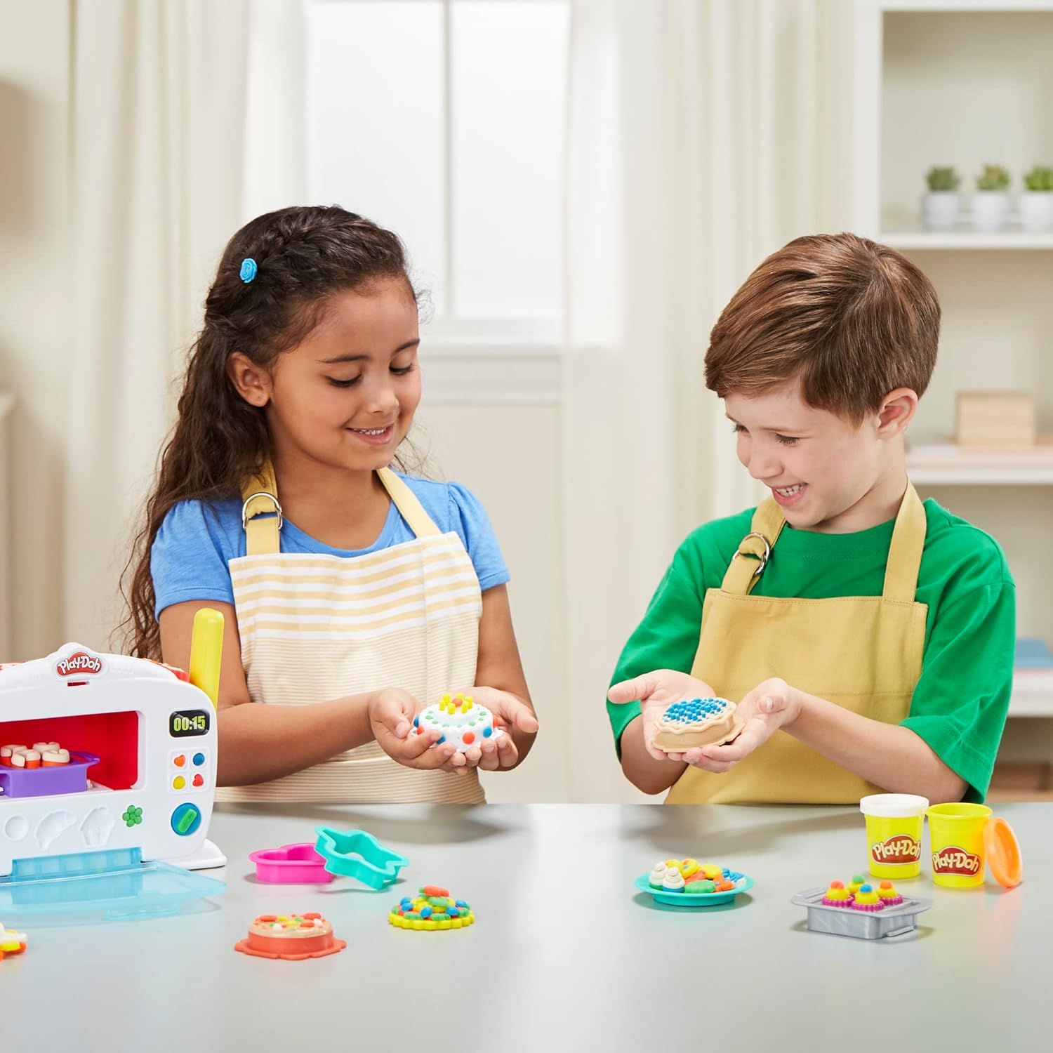 Play-Doh - Kitchen Creations - Magical Oven Inc 6 Tubs of Dough & Acc - Creative Kids Toys - Ages 3+ image number 6