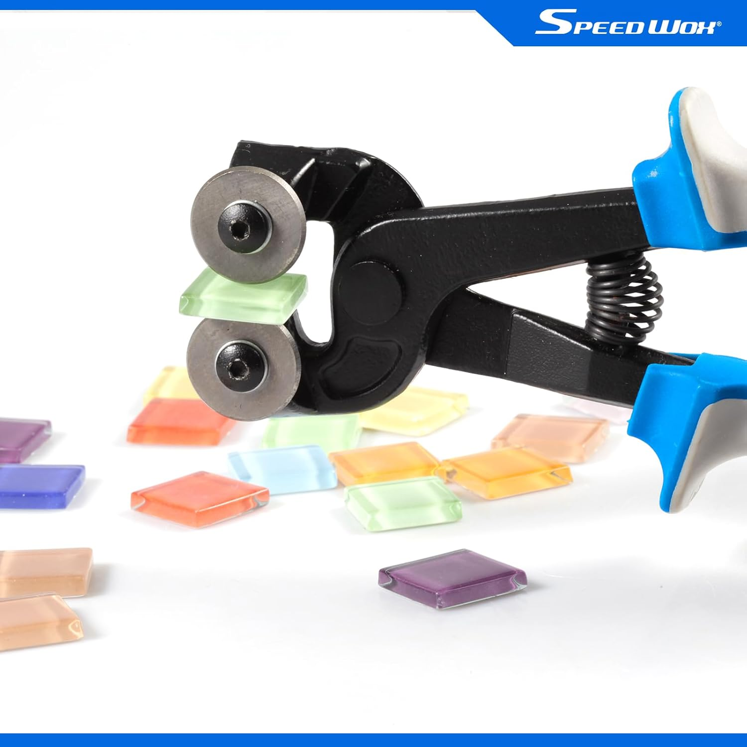 SPEEDWOX Glass Tile Nipper 8 Inches High Strength Tungsten Carbide Scoring Wheels for Quickly Cutting Porcelain Mosaic Ceramic Mirror Professional Glass Cutters Score Tile Working Tool Heavy Duty image number 2