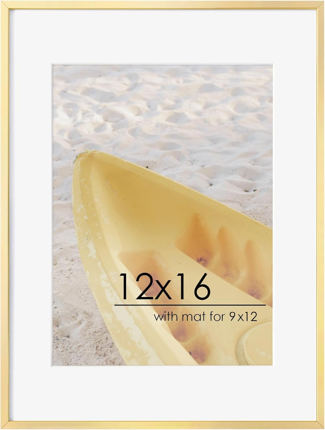 Metal Picture Frame 8X10 Modern Aluminum Photo Frames with Mat, Lightweight Black Wall Poster Frame for Home Office Decor, Wall or Tabletop Display, High-Definition Plexiglass