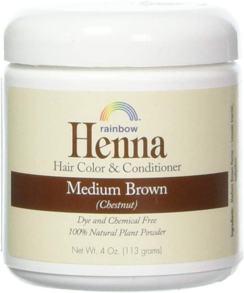 Rainbow Research Henna Hair Color and Conditioner, Persian Brown Chestnut, 4 Ounce