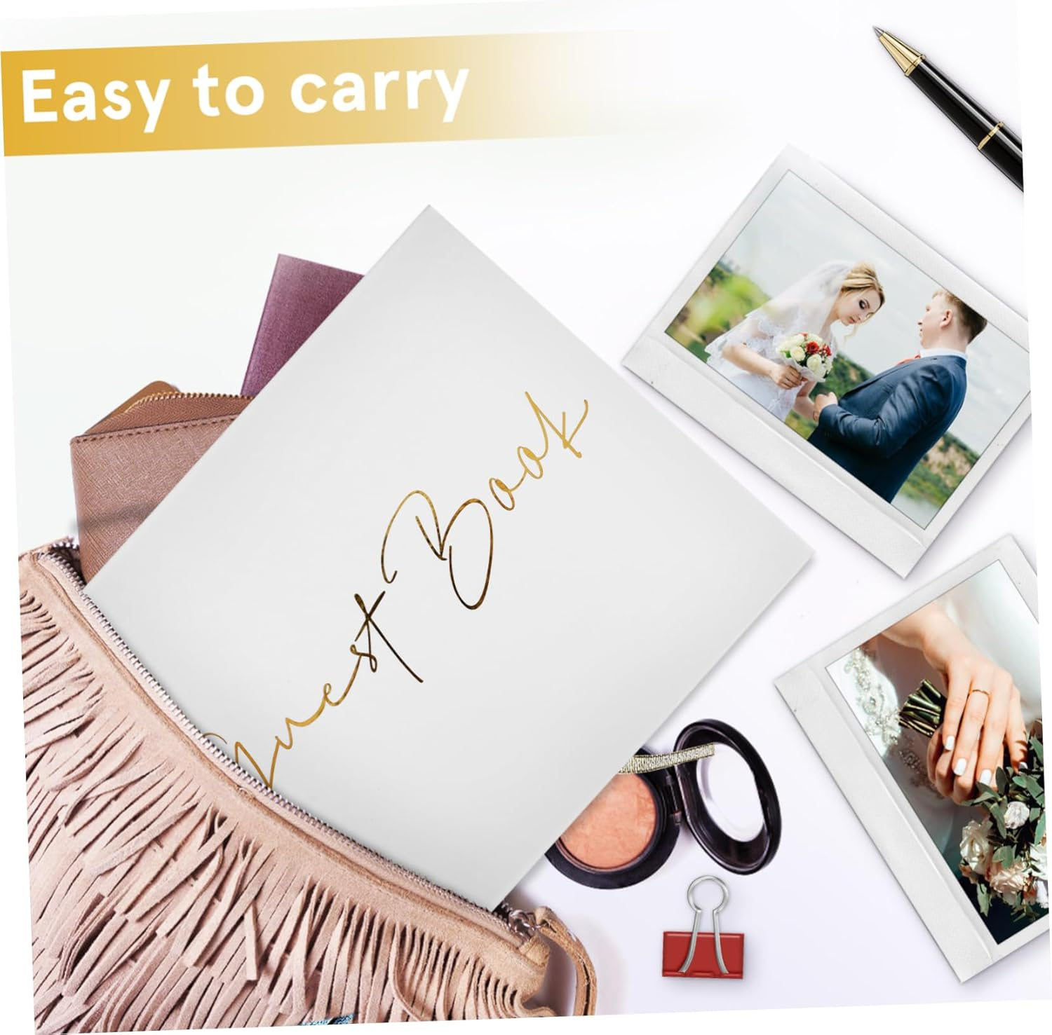 TEHAUX Guest Book Album Versatile Photo Album for Weddings Birthdays and Travel Simple Layout for Cherished Memories Meaningful Present For image number 2
