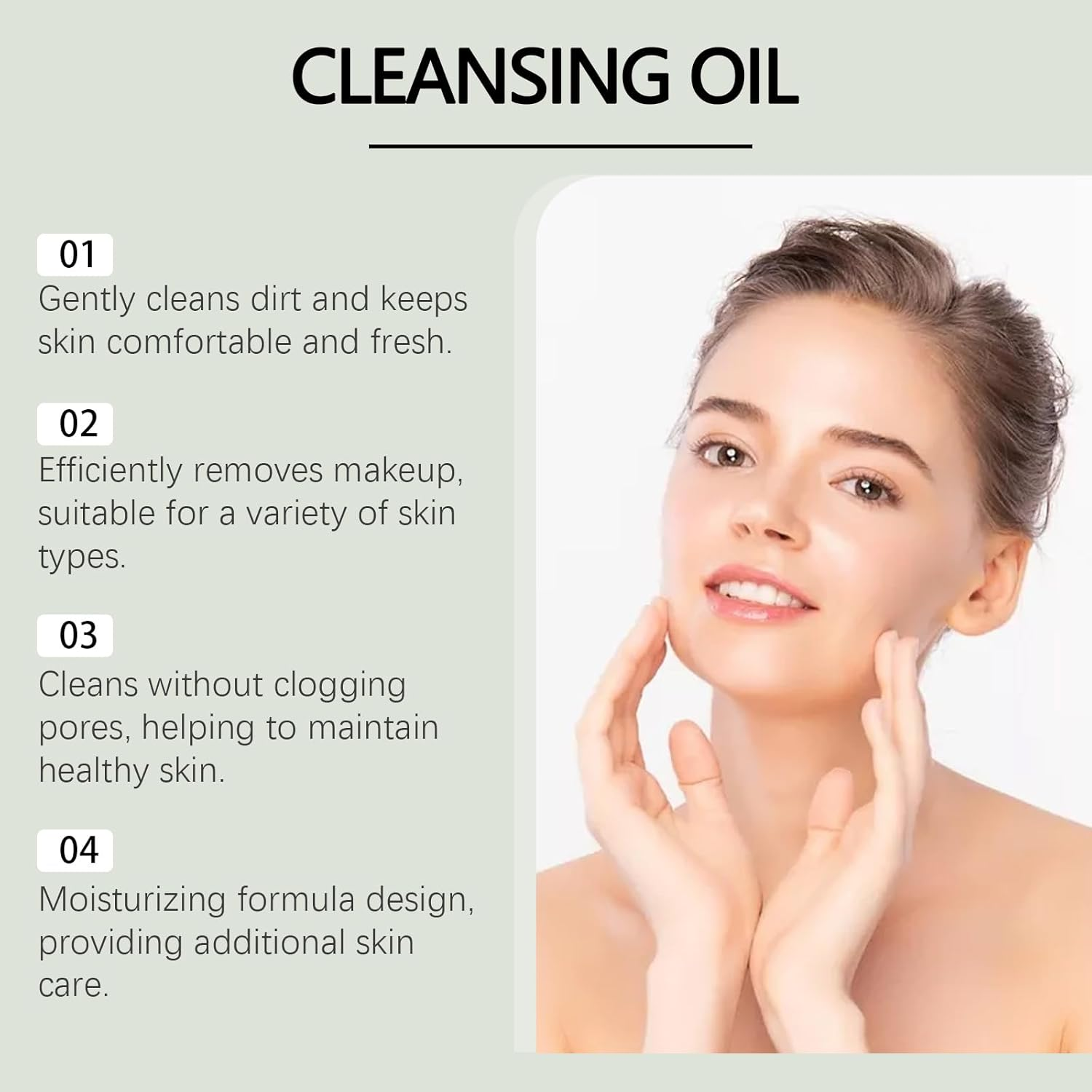 Mugwort Zero Film Cleansing Oil, Purifying Oil Cleaner, Natural Facial Oils Cleanser, Deep Cleansing Oils for Face, Moisturizing Oi/L Cleanser, Daily Makeup Blackhead Removal No Pore Clogging (1Pcs) - 3Pcs image number 4