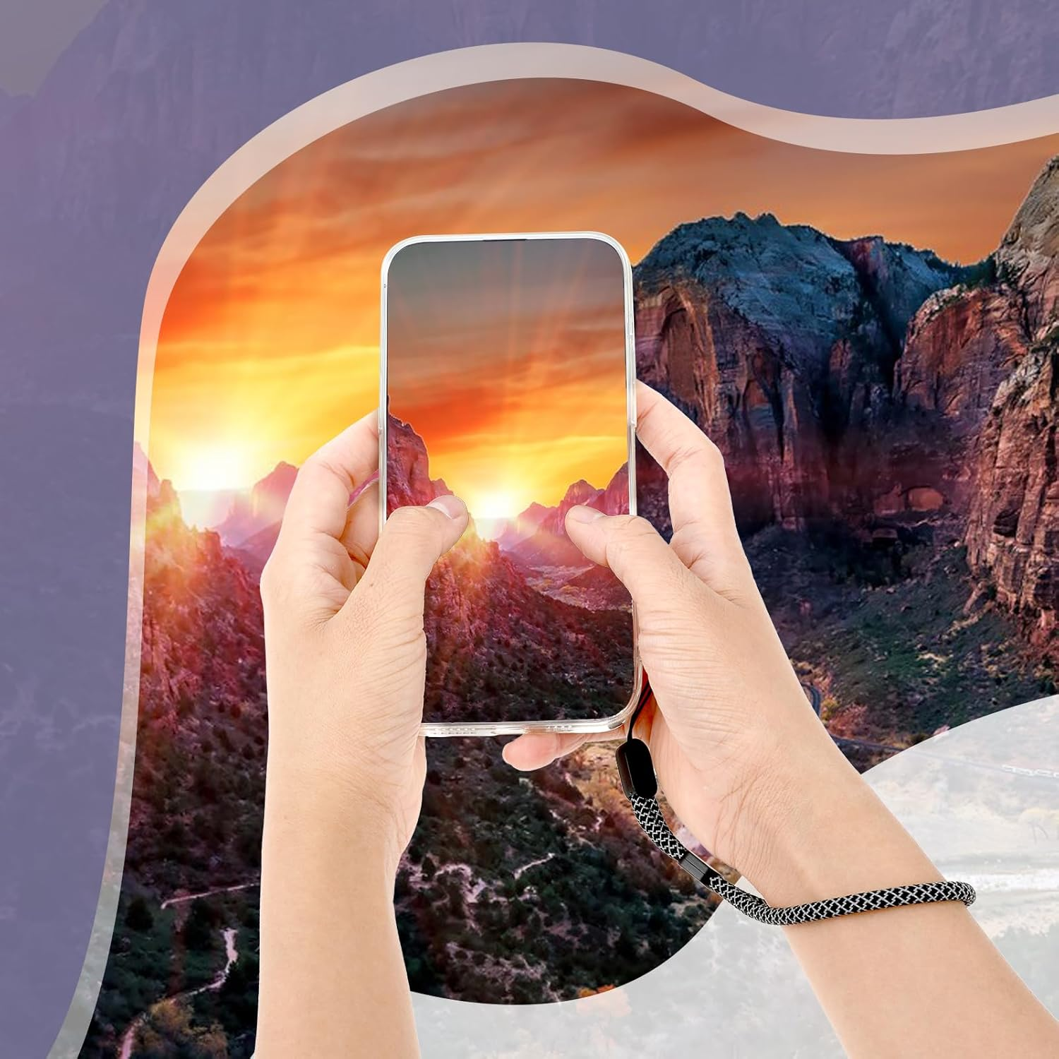 GEEHUA 6Pcs Hand Wrist Strap Lanyards, Phone Short Wrist Lanyard with Reflective Effect Universal Strap for Camera Key Wallet - A-Style image number 3