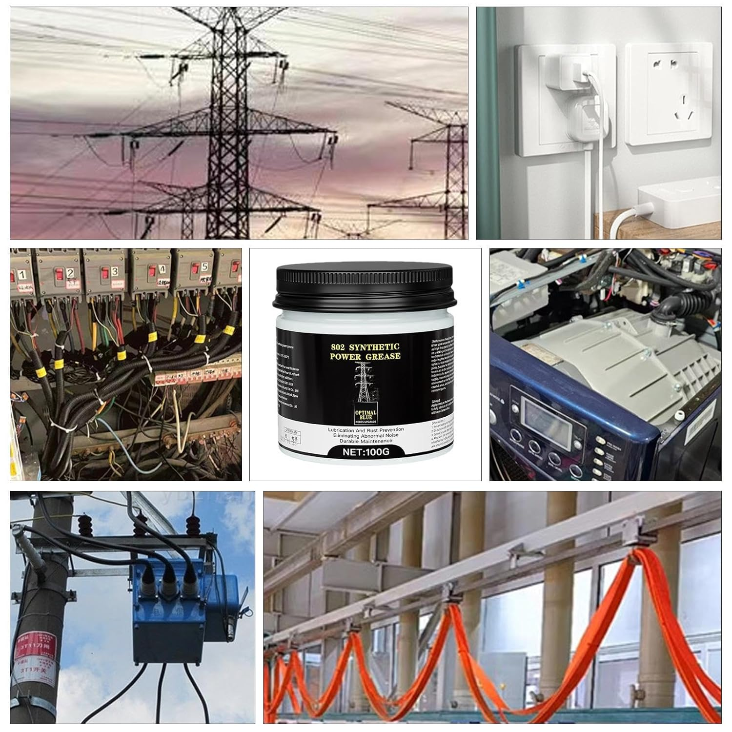 Copper Grease,High Temperature Car Conductive Lubricant 100G - Copper Cream Automotive Compound Grease for Electrical Connections image number 4